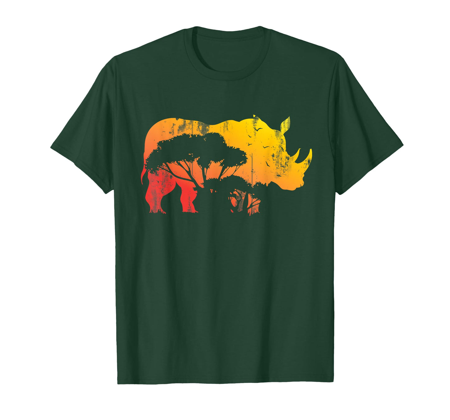African Safari Animal Rhino T-Shirt