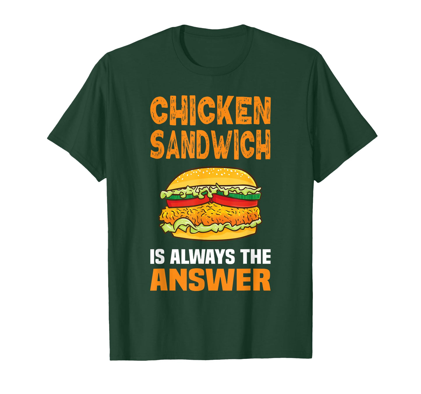 Chicken Sandwich Lover Fun TShirtz & More Chicken Sandwich Chicken Burger T-Shirt