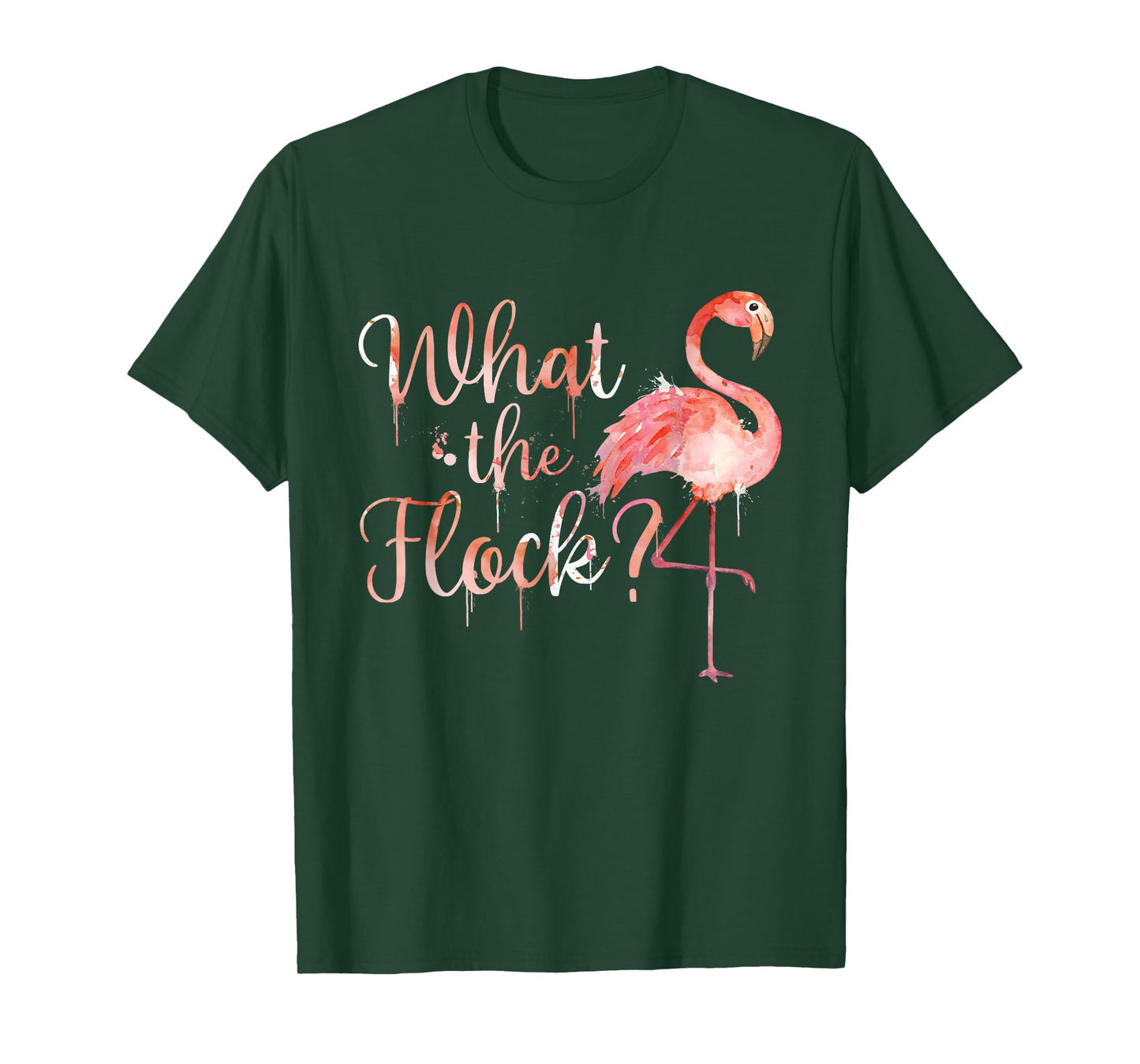 What The Flock - Cute Flamingo Lover Zoo Animal T-Shirt