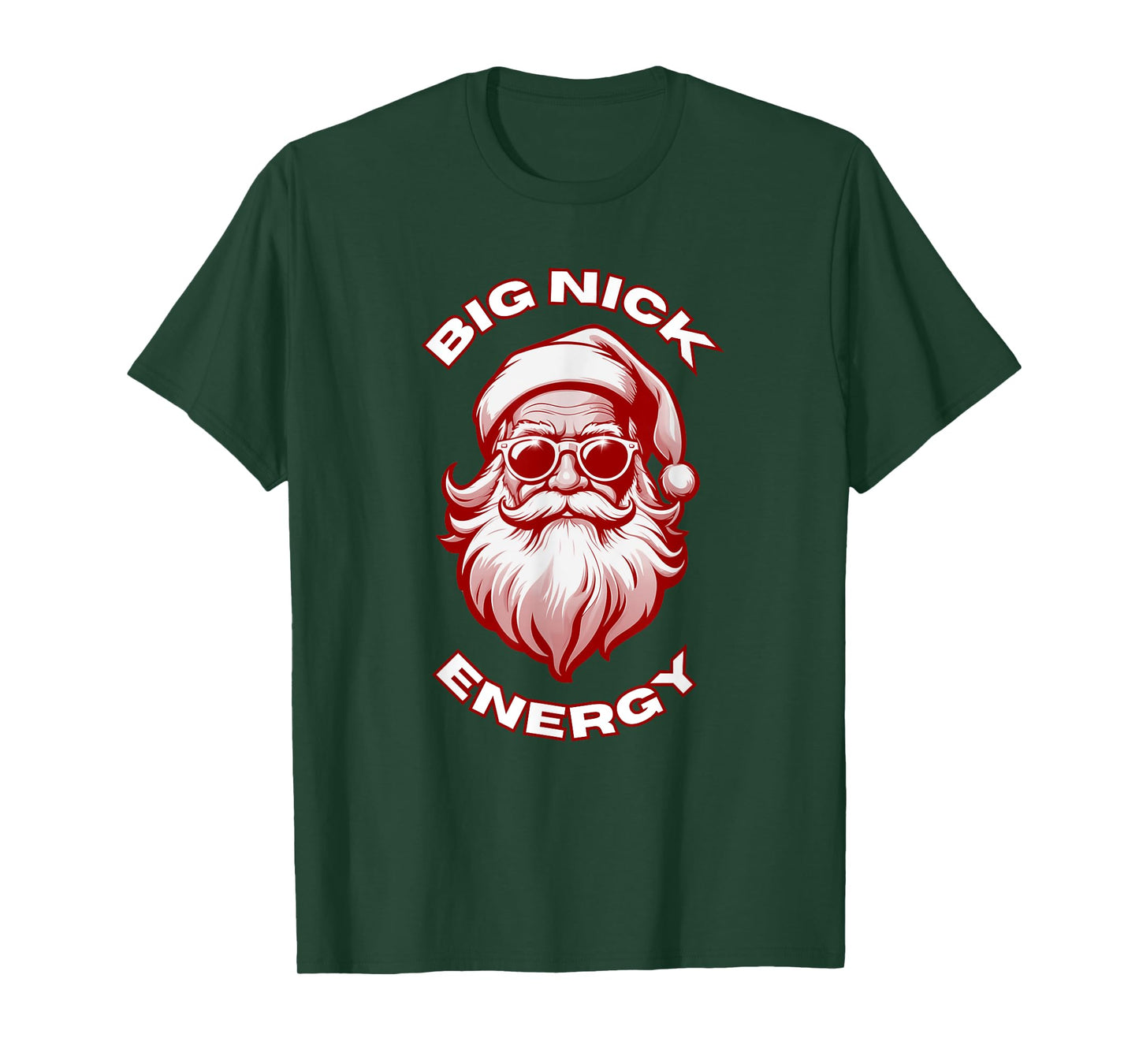 Big Nick Energy Funny Santa Christmas T-Shirt