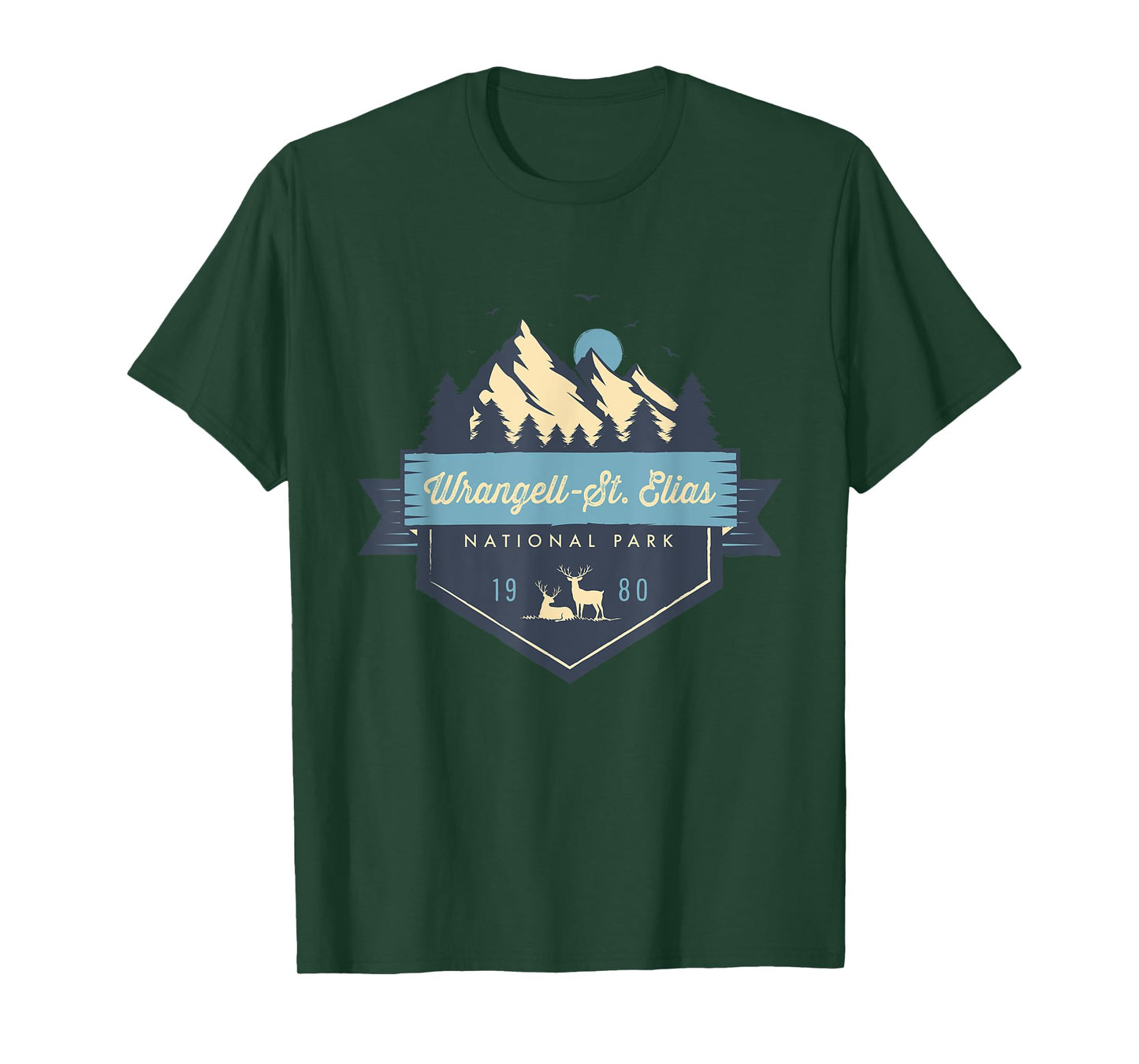 Wrangell St. Elias National Park Cool Vintage Mountain T-Shirt