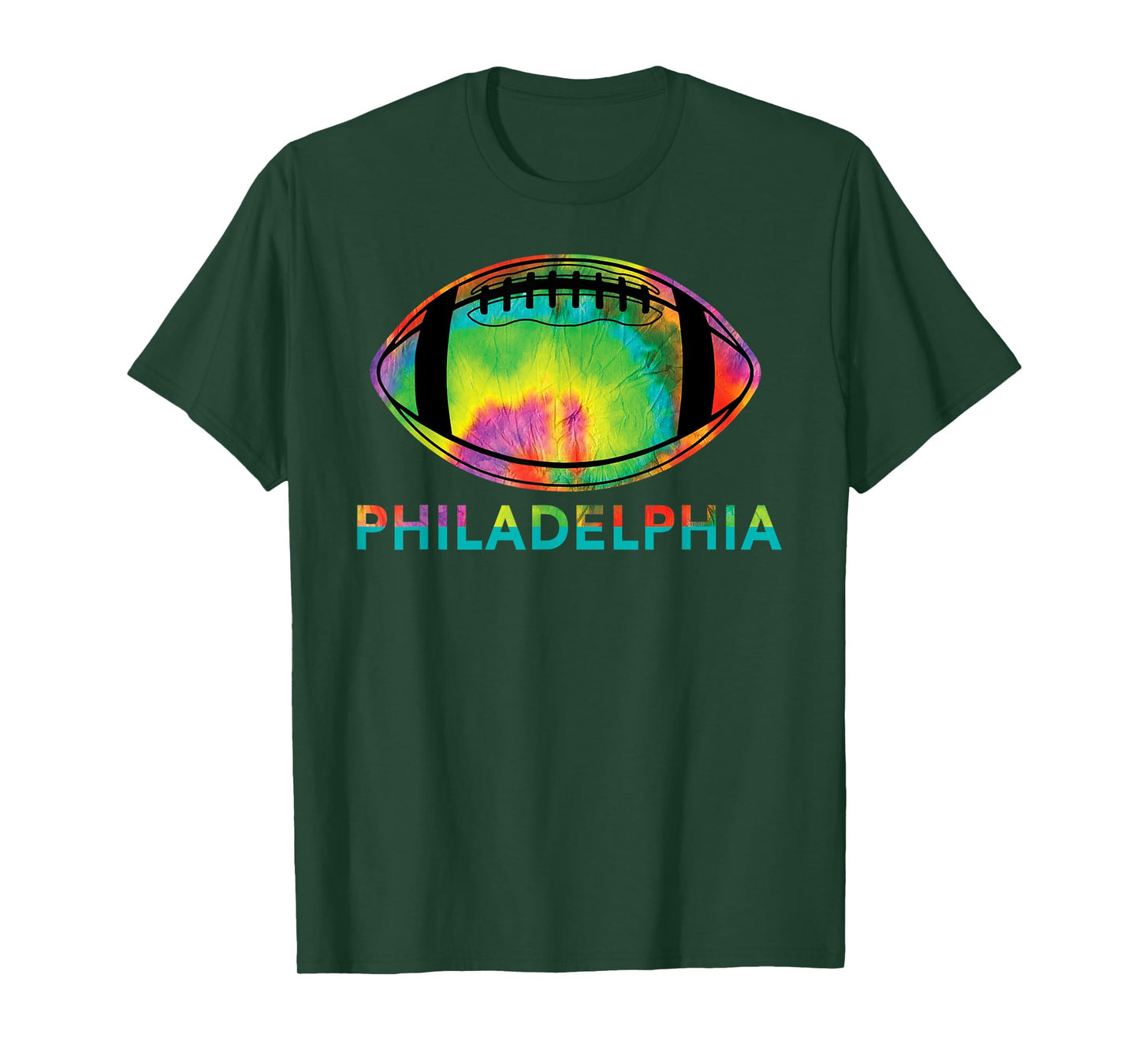 Tie Dye Cool Football Design Apparel Philadelphia T-Shirt