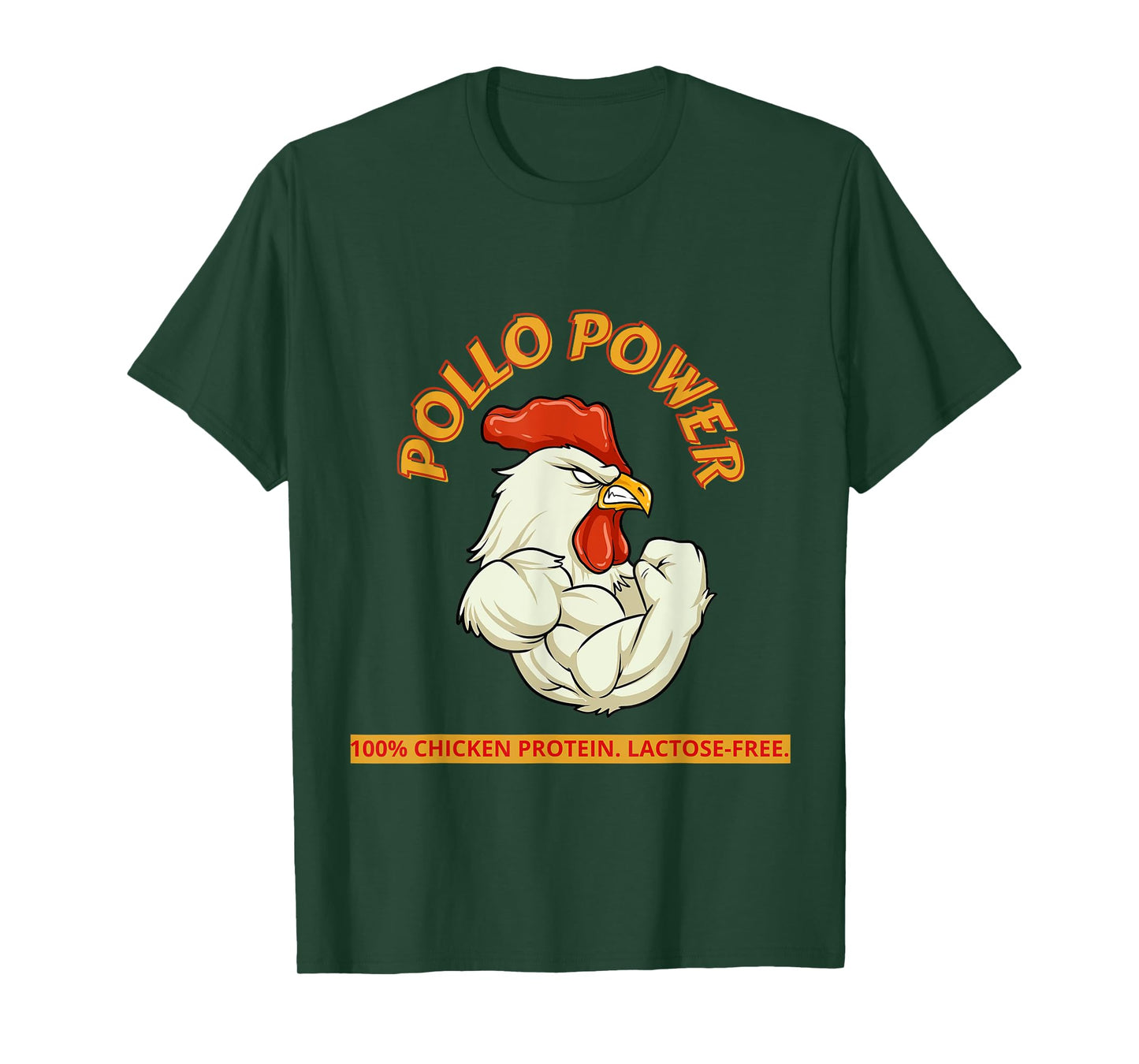 Pollo Power Funny Chicken Gym Men Women Workout T-Shirt