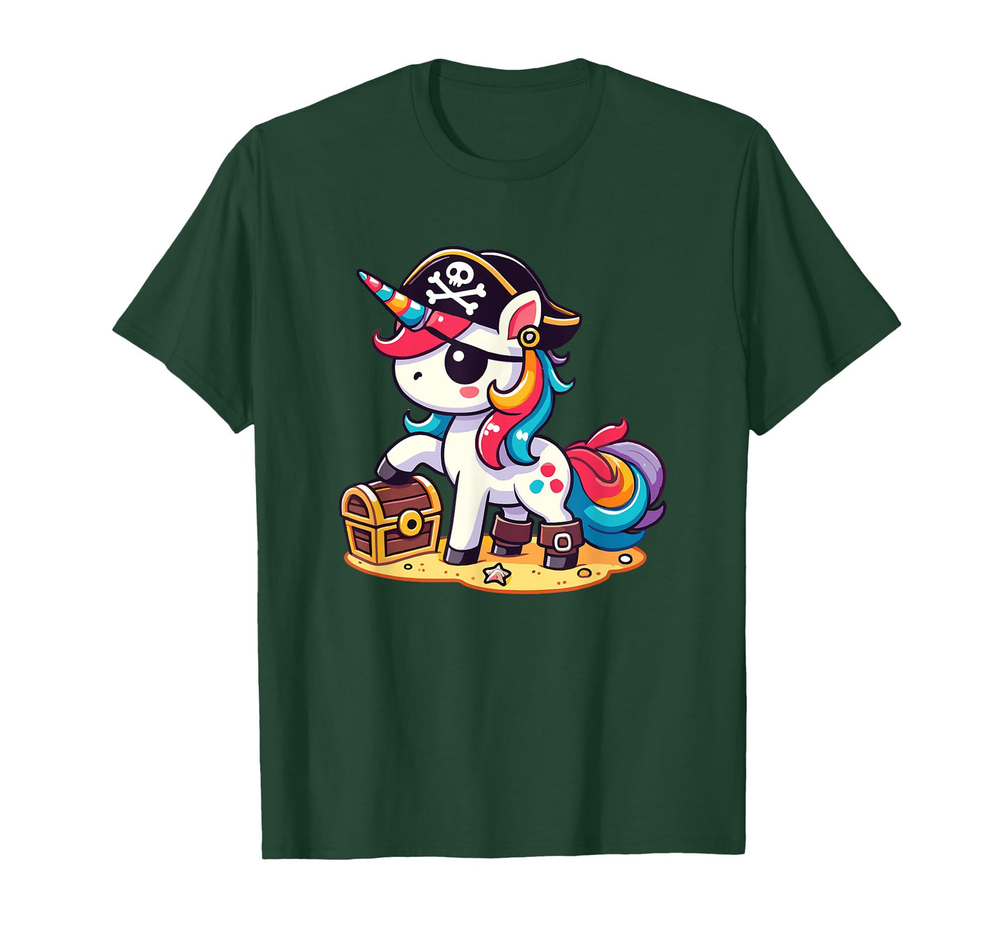 Unicorn Pirate Costume Halloween T-Shirt