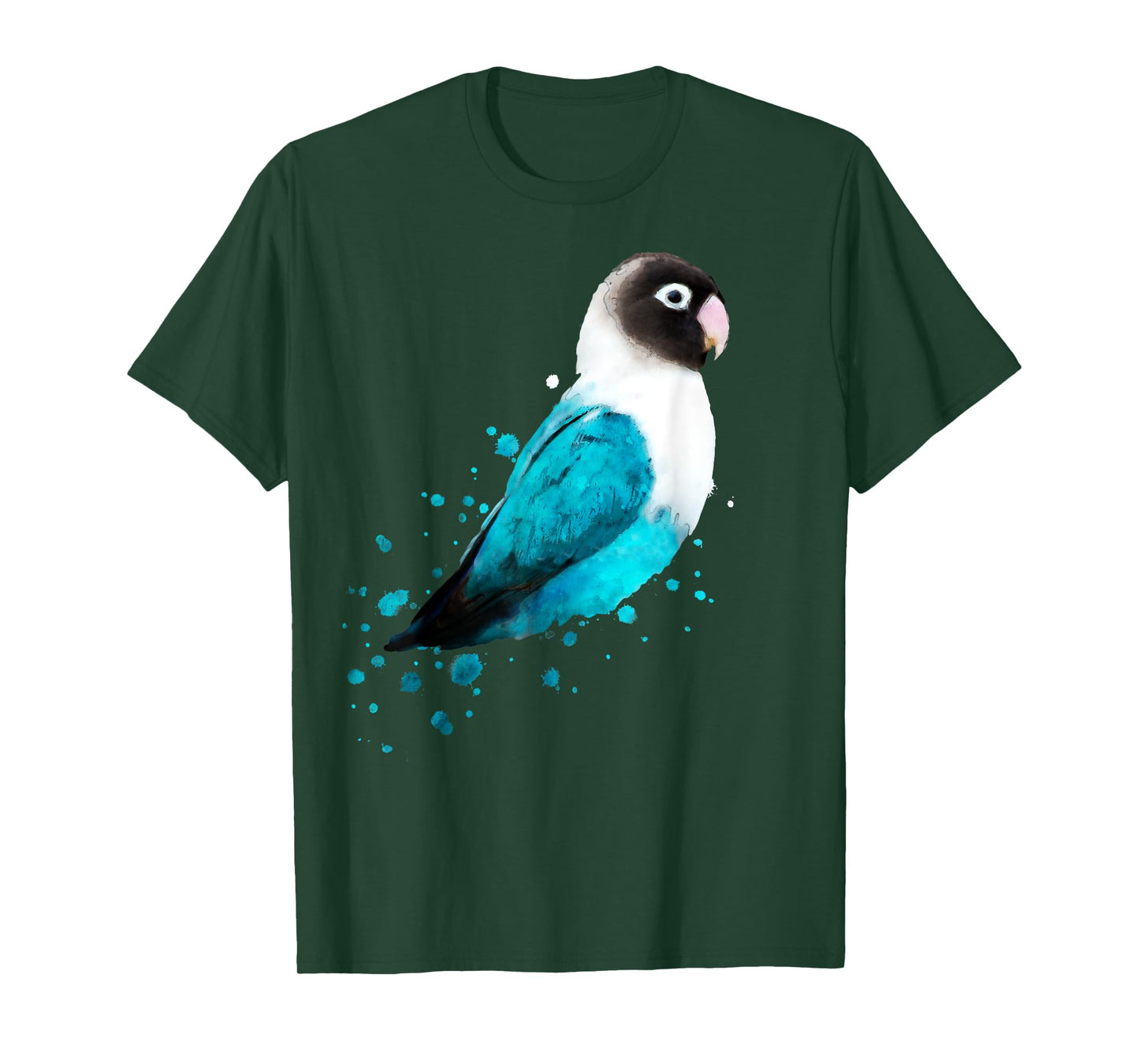 Masked Lovebird, Black-masked Lovebird Parrot Bird T-Shirt