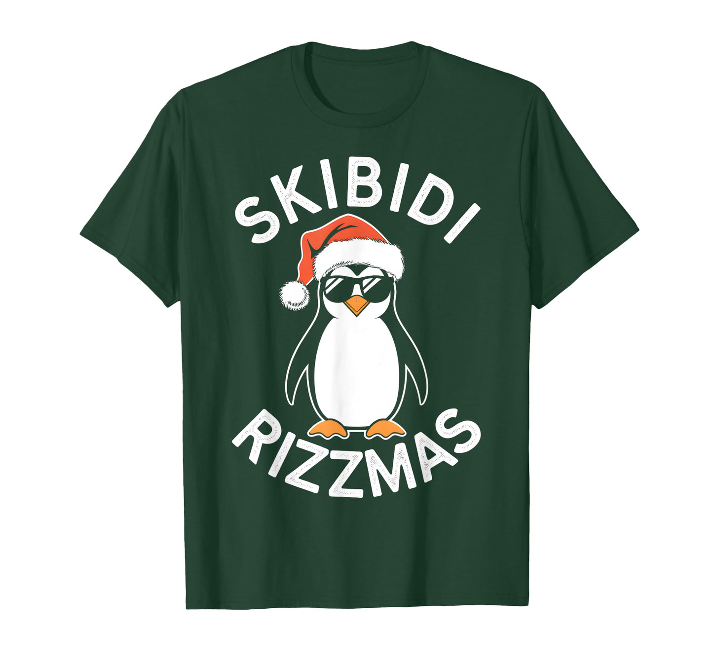 Skibidi Rizzmas Funny Christmas Christmas Season Penguin T-Shirt
