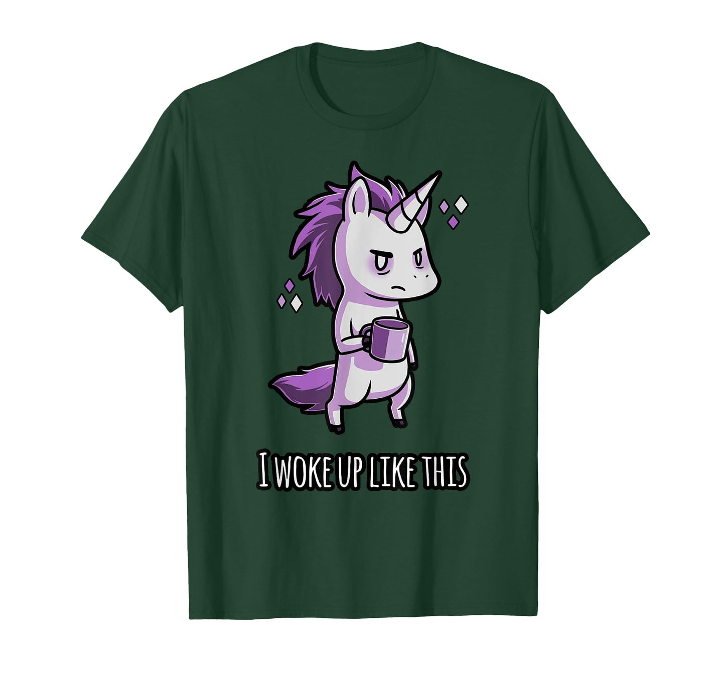 I woke up Like this Unicorn Coffee T-Shirt T-Shirt