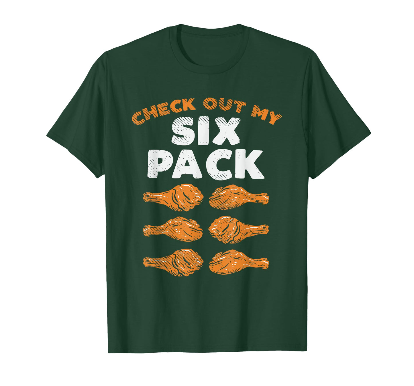 Check Out My Six Pack Funny Fried Chicken T-Shirt