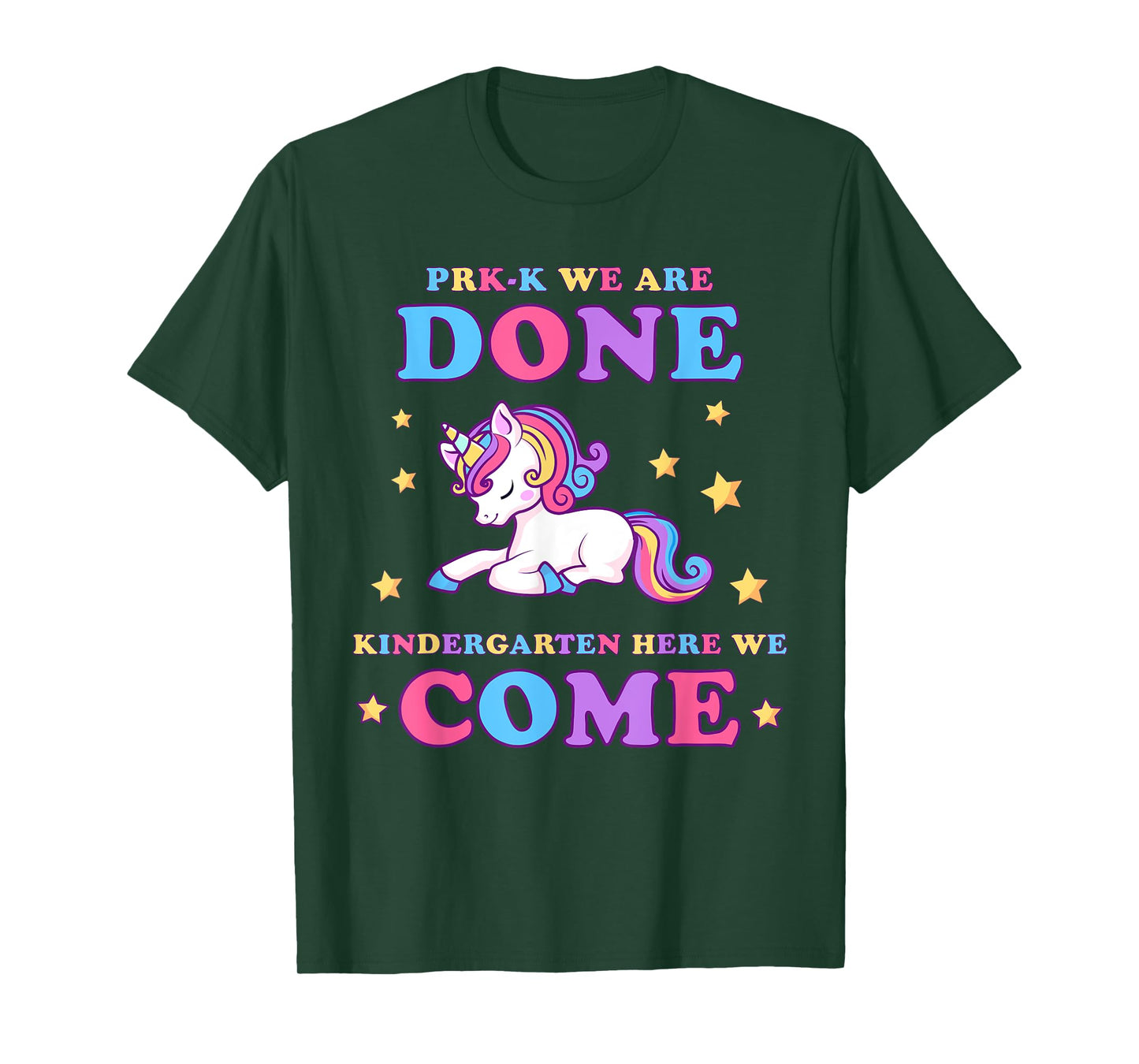 Girls Pre-K Graduation Magical Unicorn T-Shirt