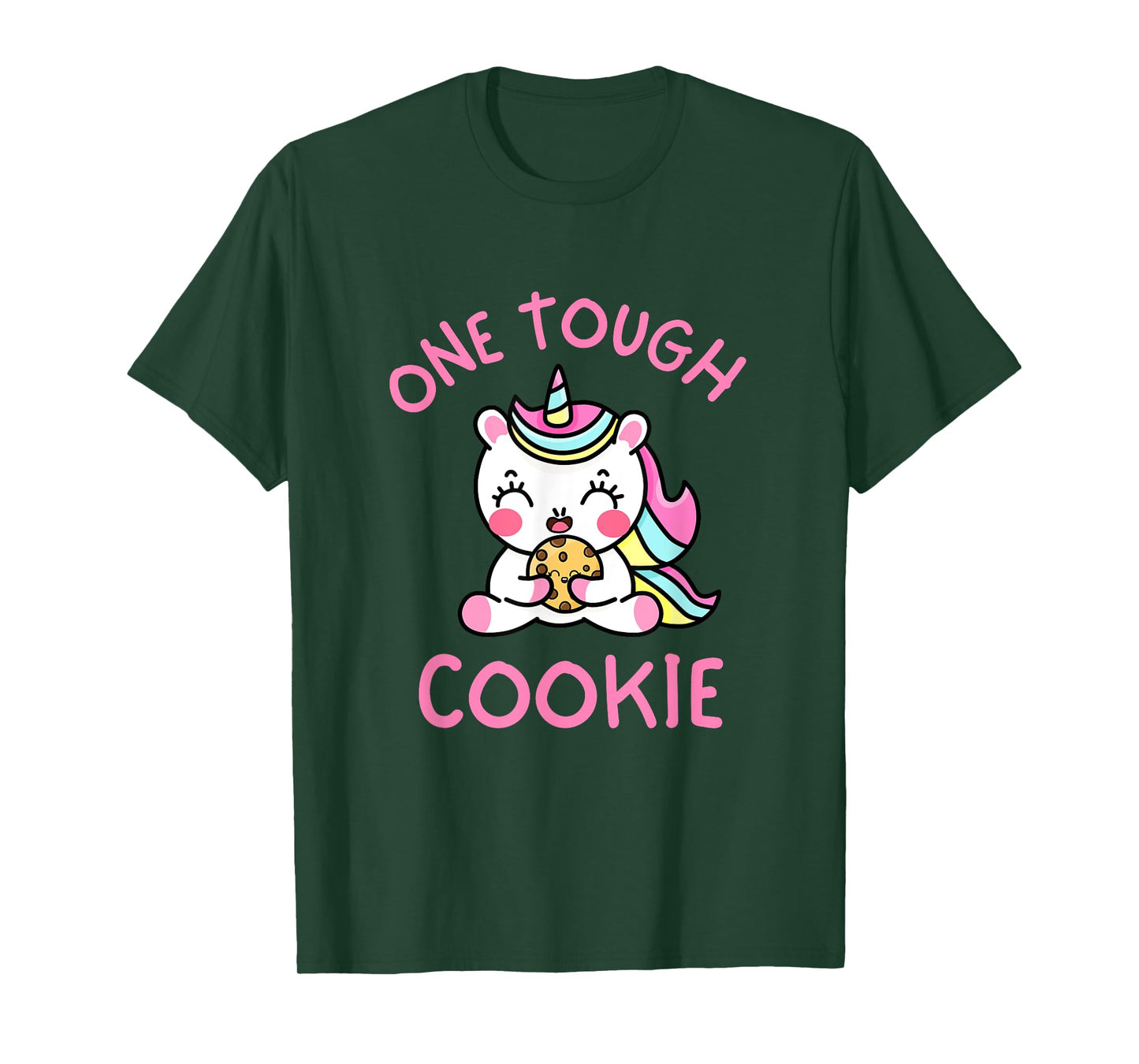 One Tough Cookie Cute Kawaii Unicorn Kids Toddler Girls 5T T-Shirt