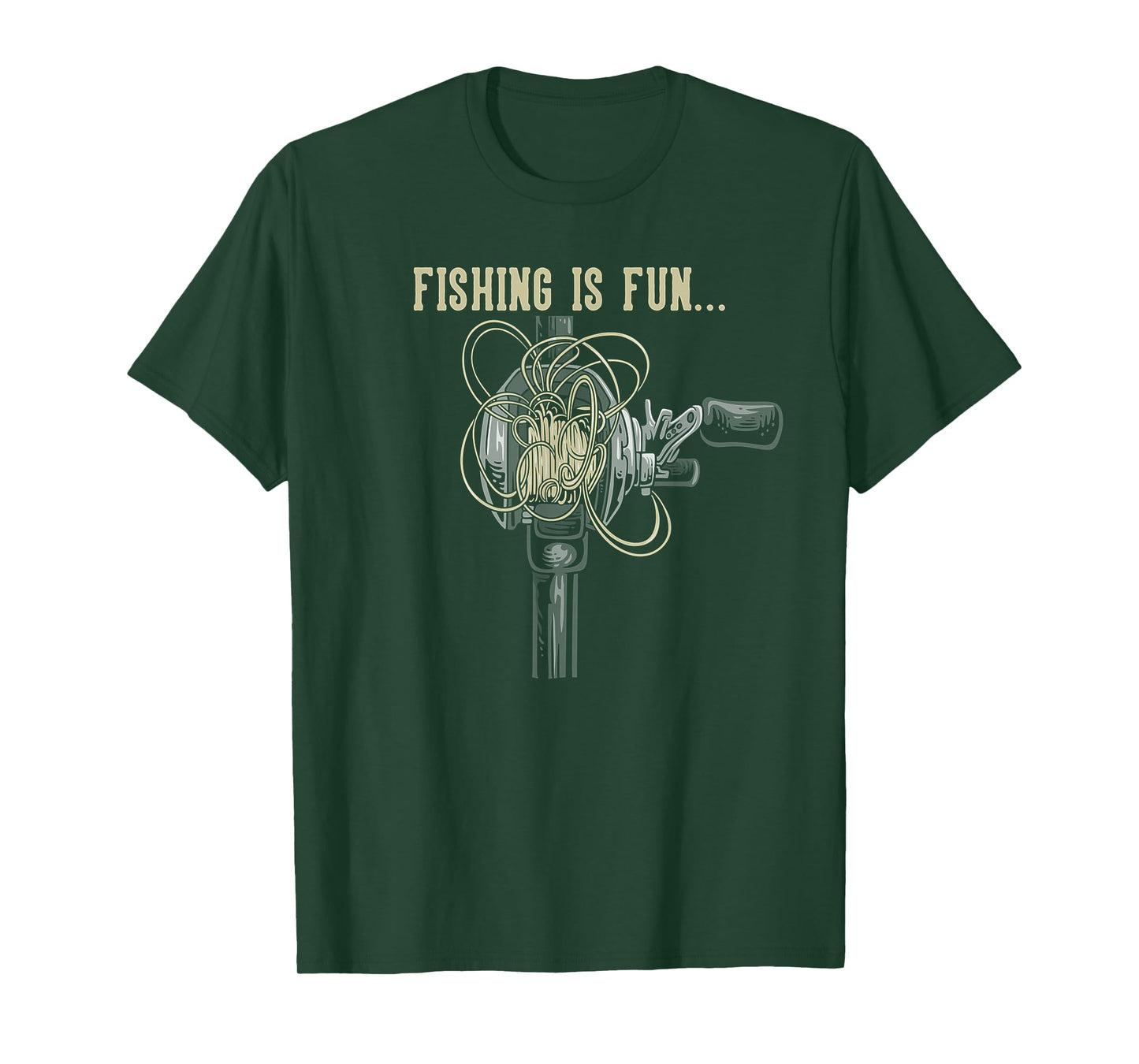 Fishing is fun Bird's Nest T-Shirt