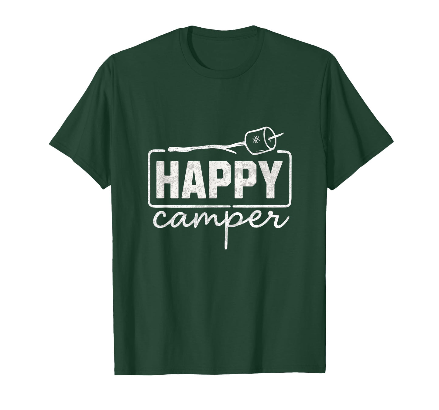 Happy Camper Marshmallow Funny Hiking Camping Men Women Kids T-Shirt