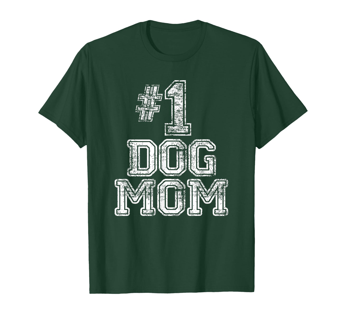 #1 Dog Mom T Shirt - Number One Dog Lovers Pet Gift Tee T-Shirt