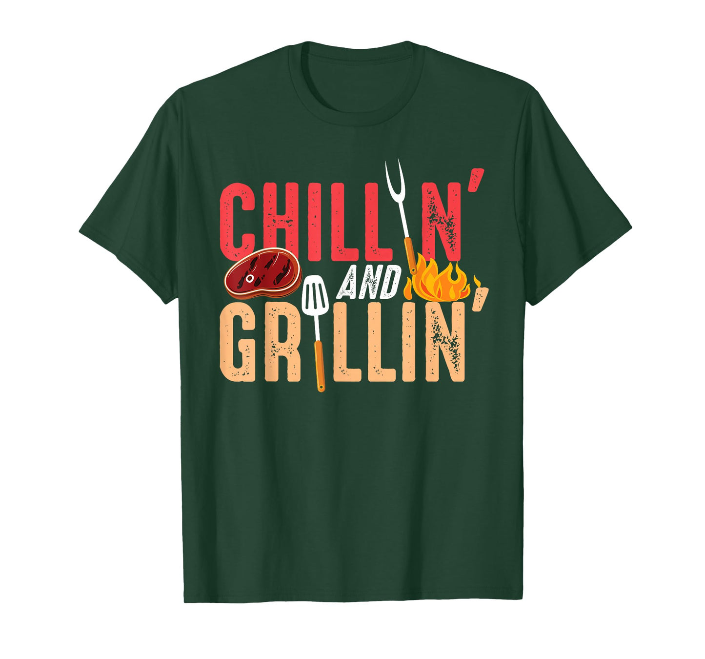 Chillin And Grillin Barbecue Party T-Shirt