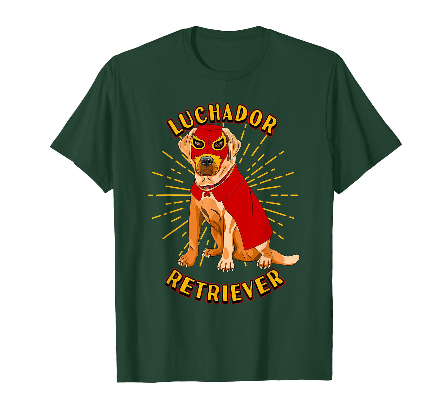 Lucha Libre Dog Wears Luchador Wrestling Mask Men Women Girls Kids T-Shirt