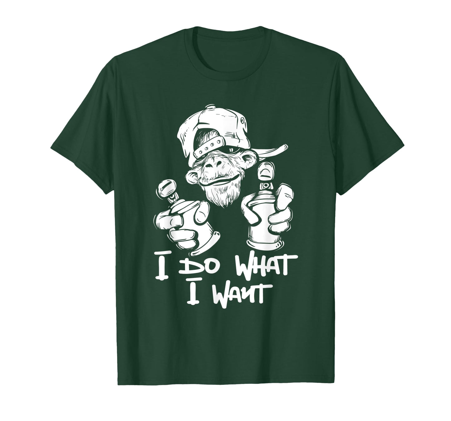 I Do What I Want - Monkey Primate Lover Jungle Safari Animal T-Shirt