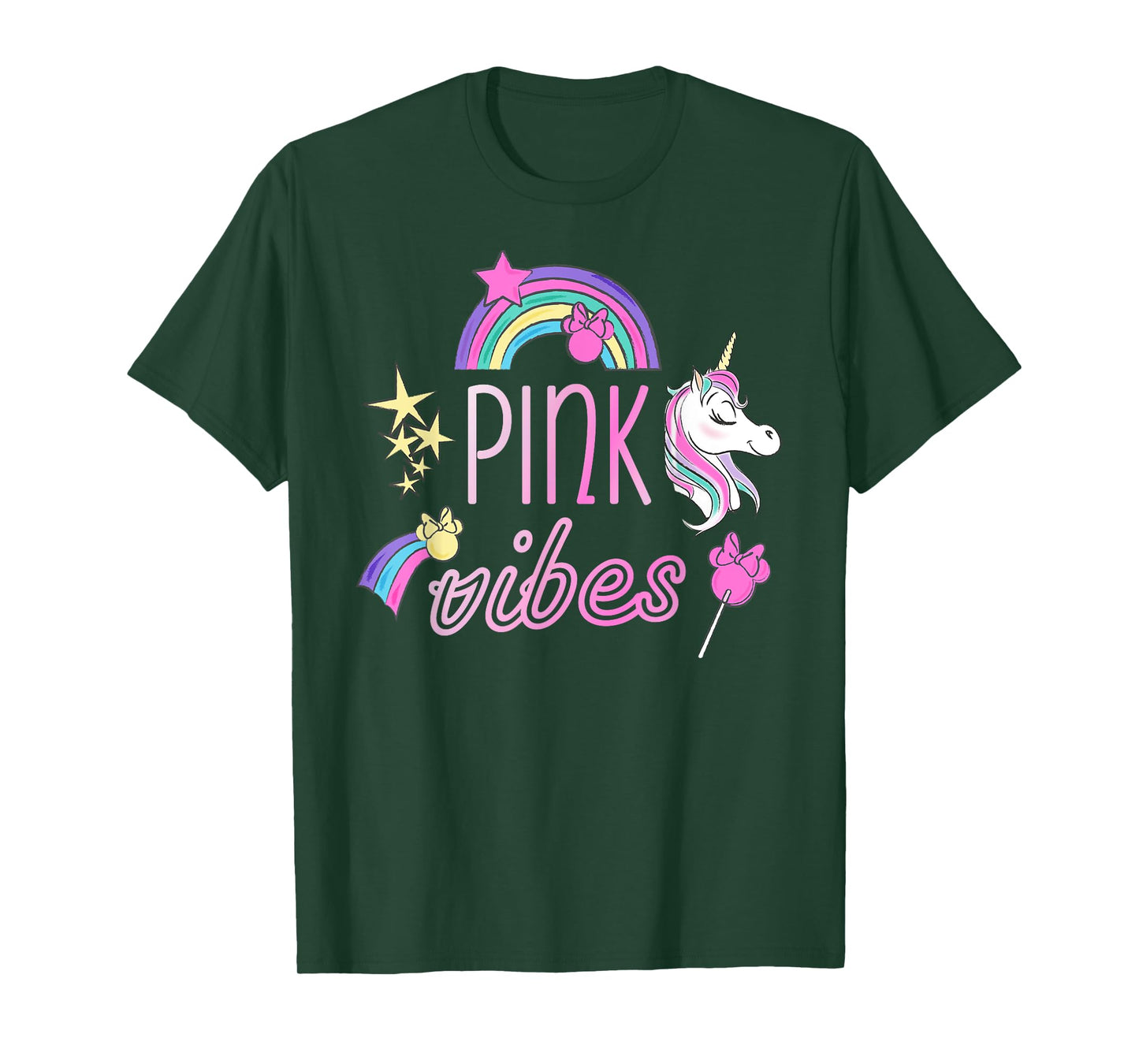 Disney Minnie Mouse Unicorn Pink Vibes T-Shirt