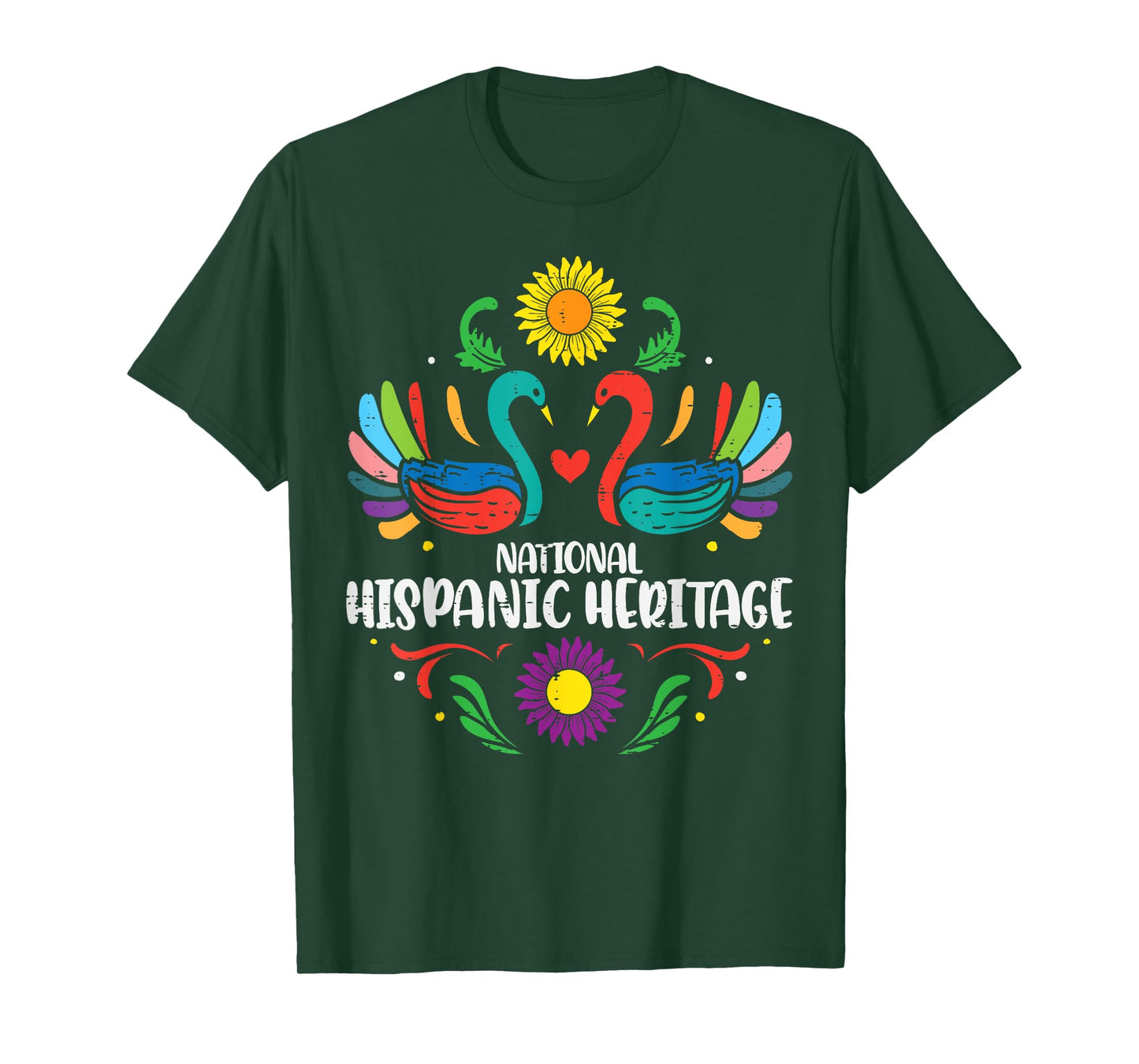 National Hispanic Heritage Month Otomi Birds Women Girls Kid T-Shirt