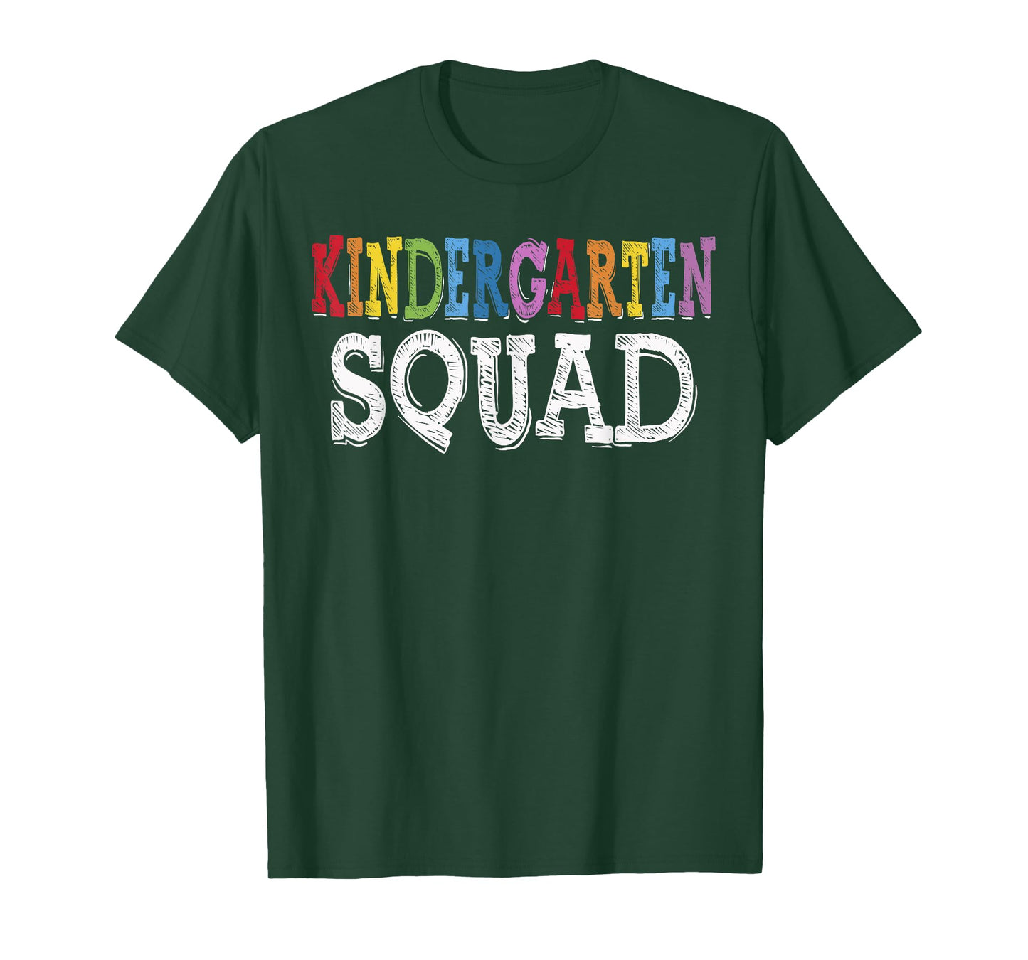 Cool Kindergarten Squad Fun Kids Student Back To School Tee T-Shirt