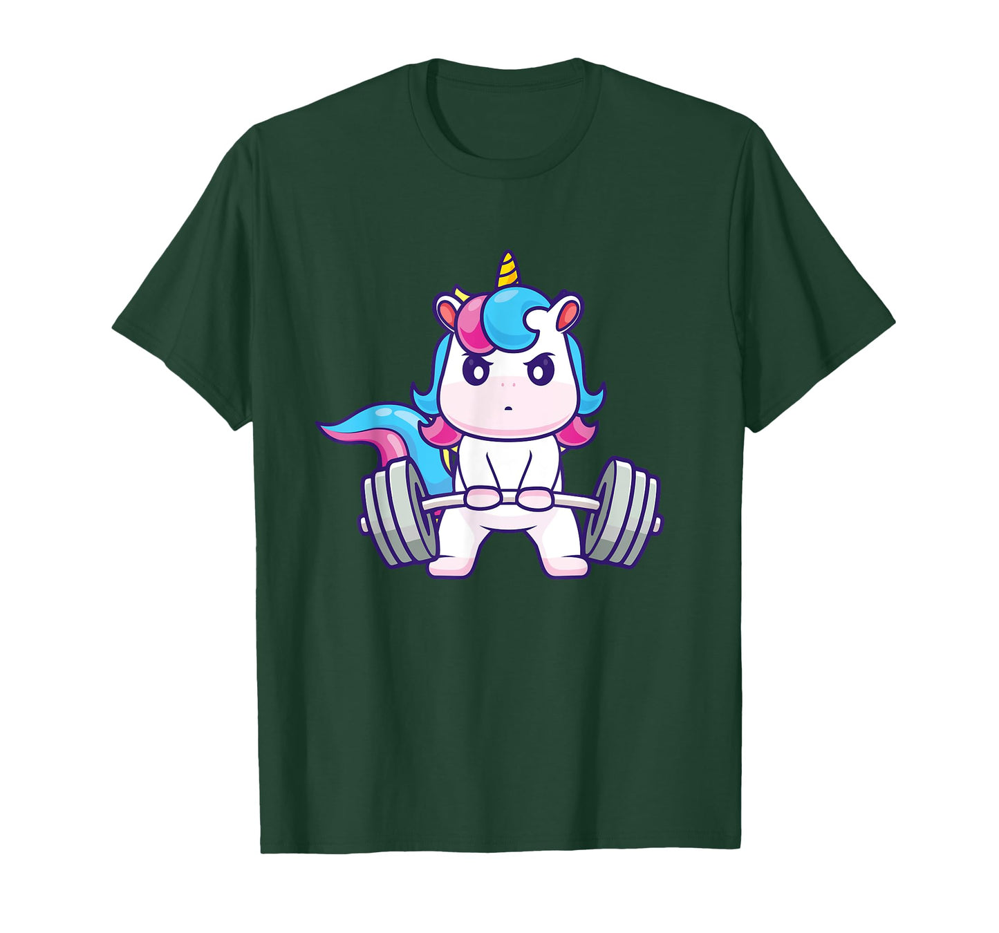 Funny Gym Shirts Deadlifting Unicorn - Workout Gym Weightlifting Bodybuilding T-Shirt, Small, Black