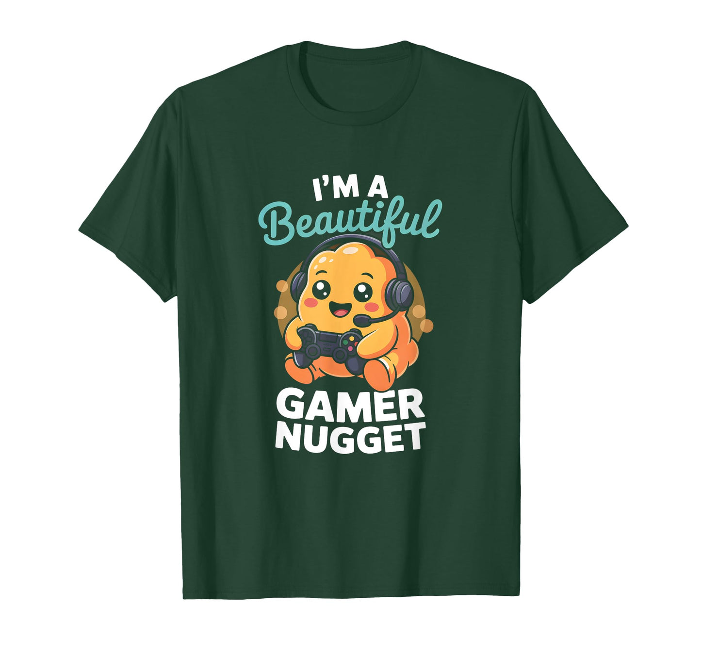 Kawaii Gamer Chicken Nugget Cute Gaming Food Lover Graphic T-Shirt