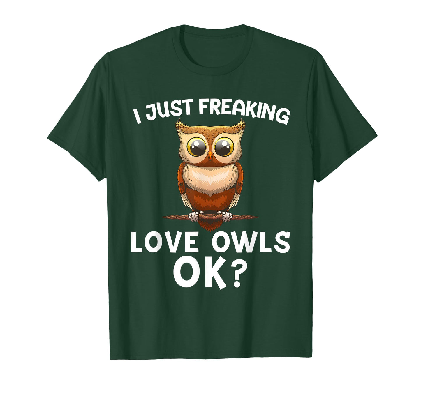 Cute Owl Design For Men Women Bird Fan Ornithology Humor T-Shirt