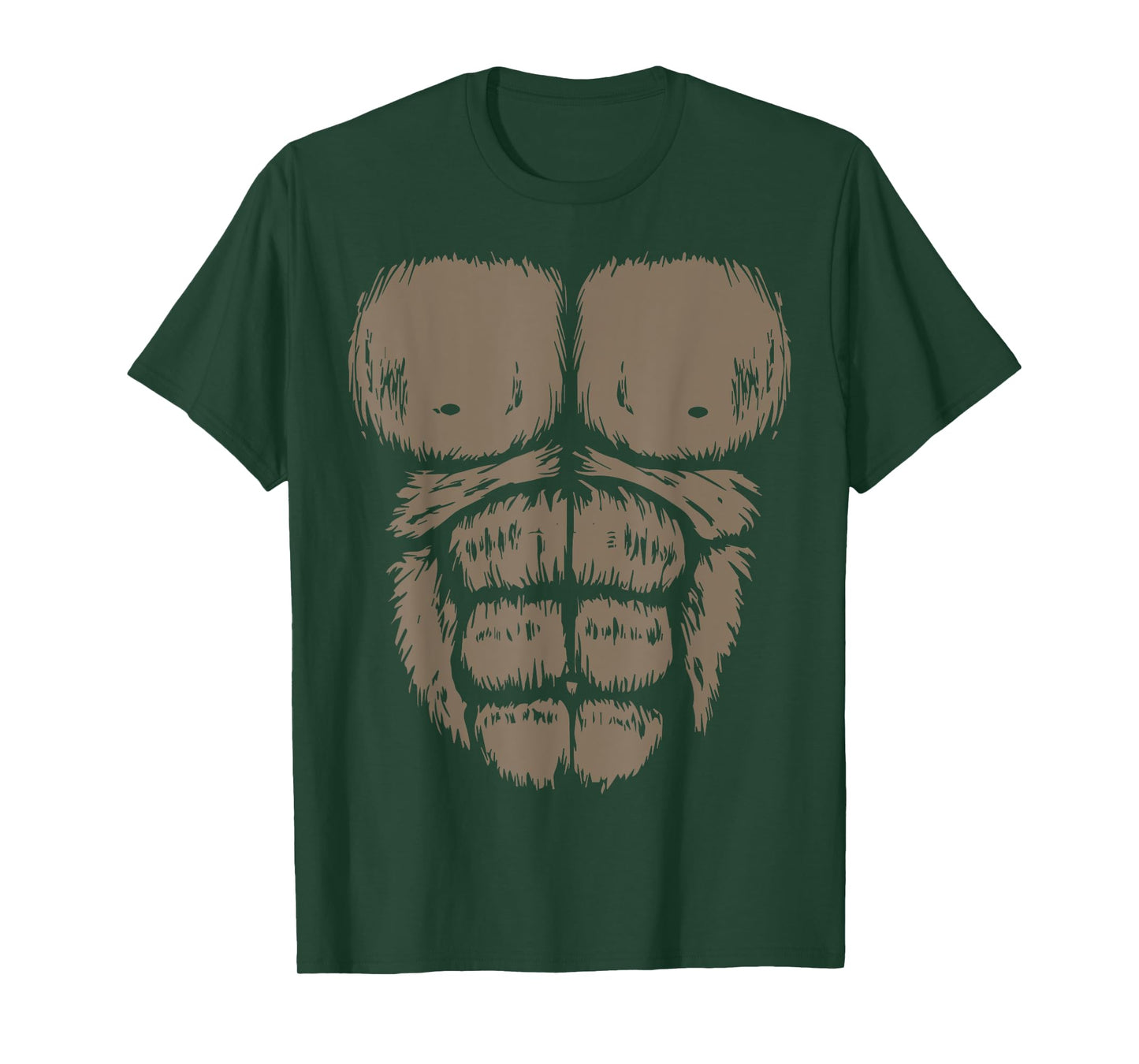 Gorilla Monkey Belly Chest Costume DIY Halloween Matching T-Shirt