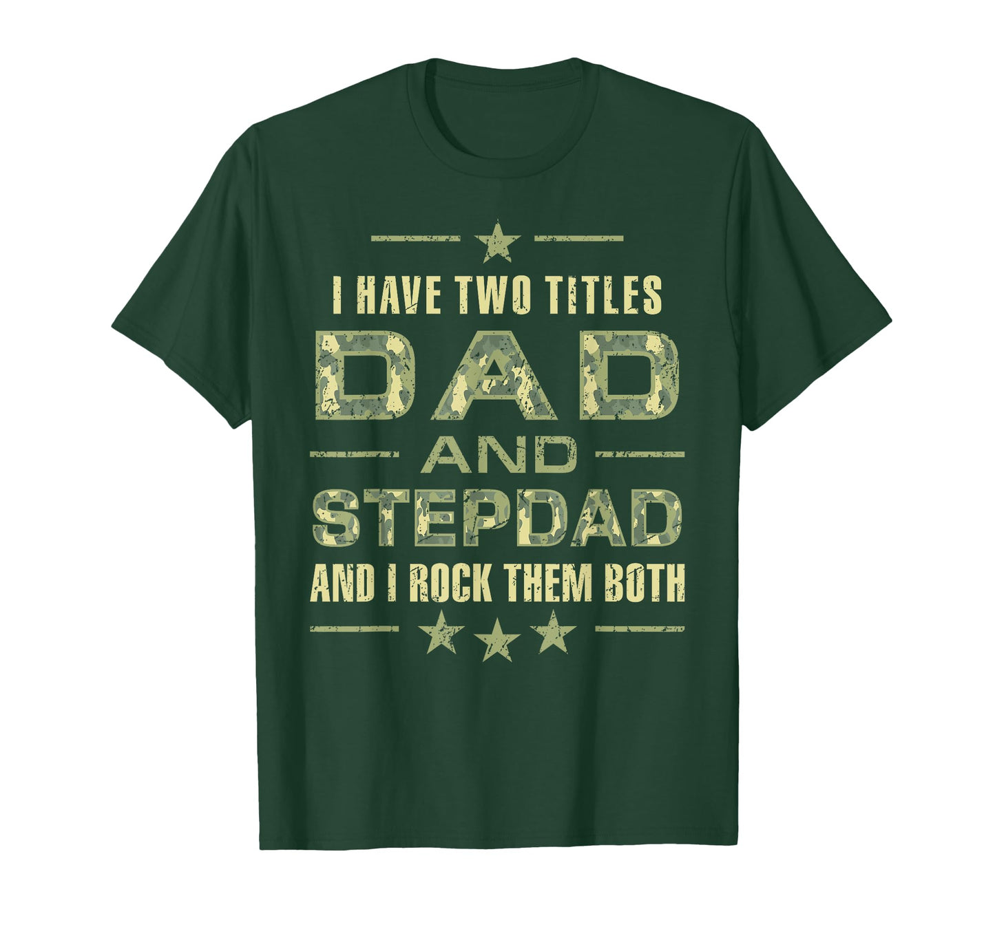 Best Dad and Stepdad Funny Christmas From Wife For Husband T-Shirt