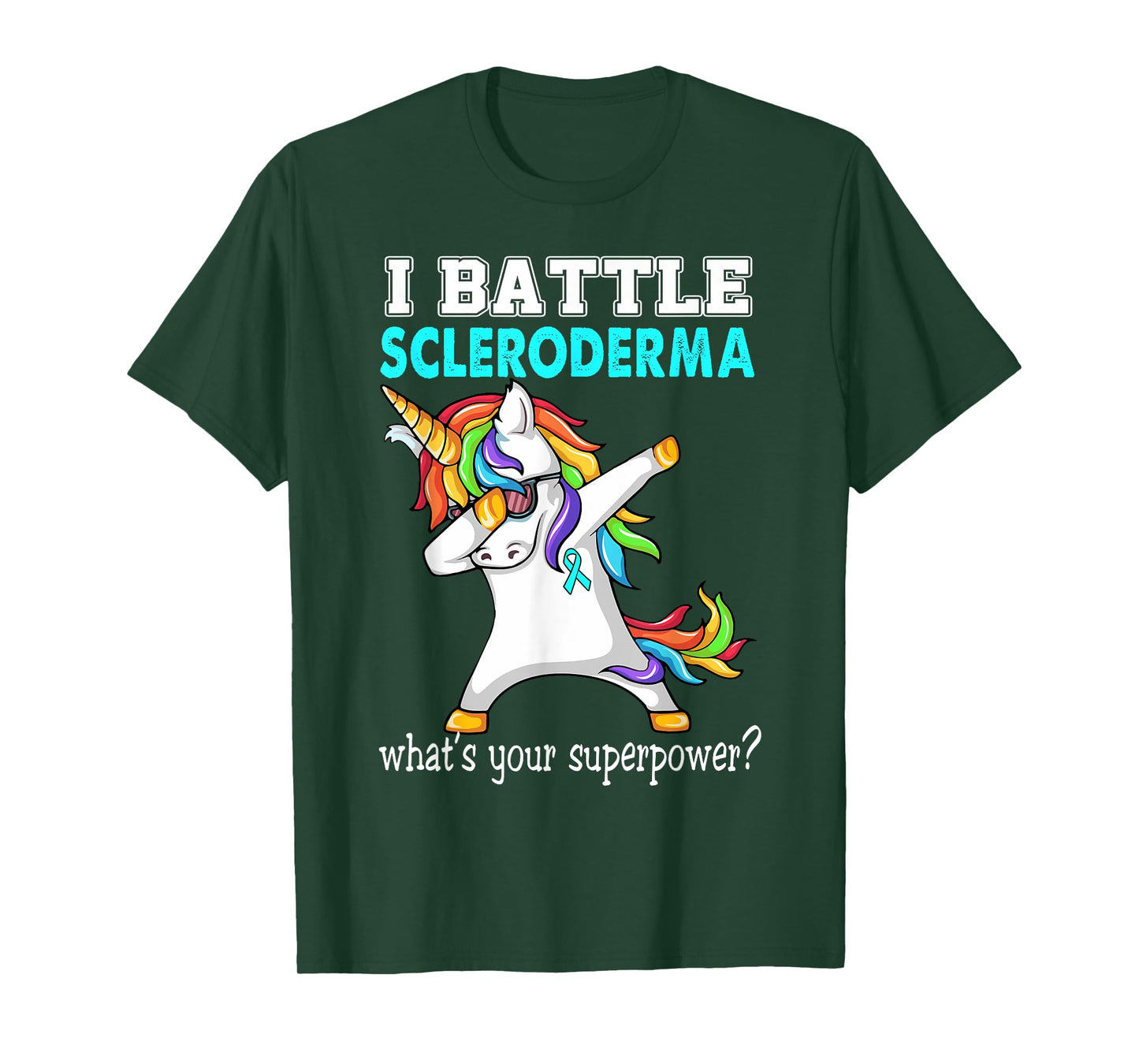 Unicorn I Battle Scleroderma Awareness T-Shirt