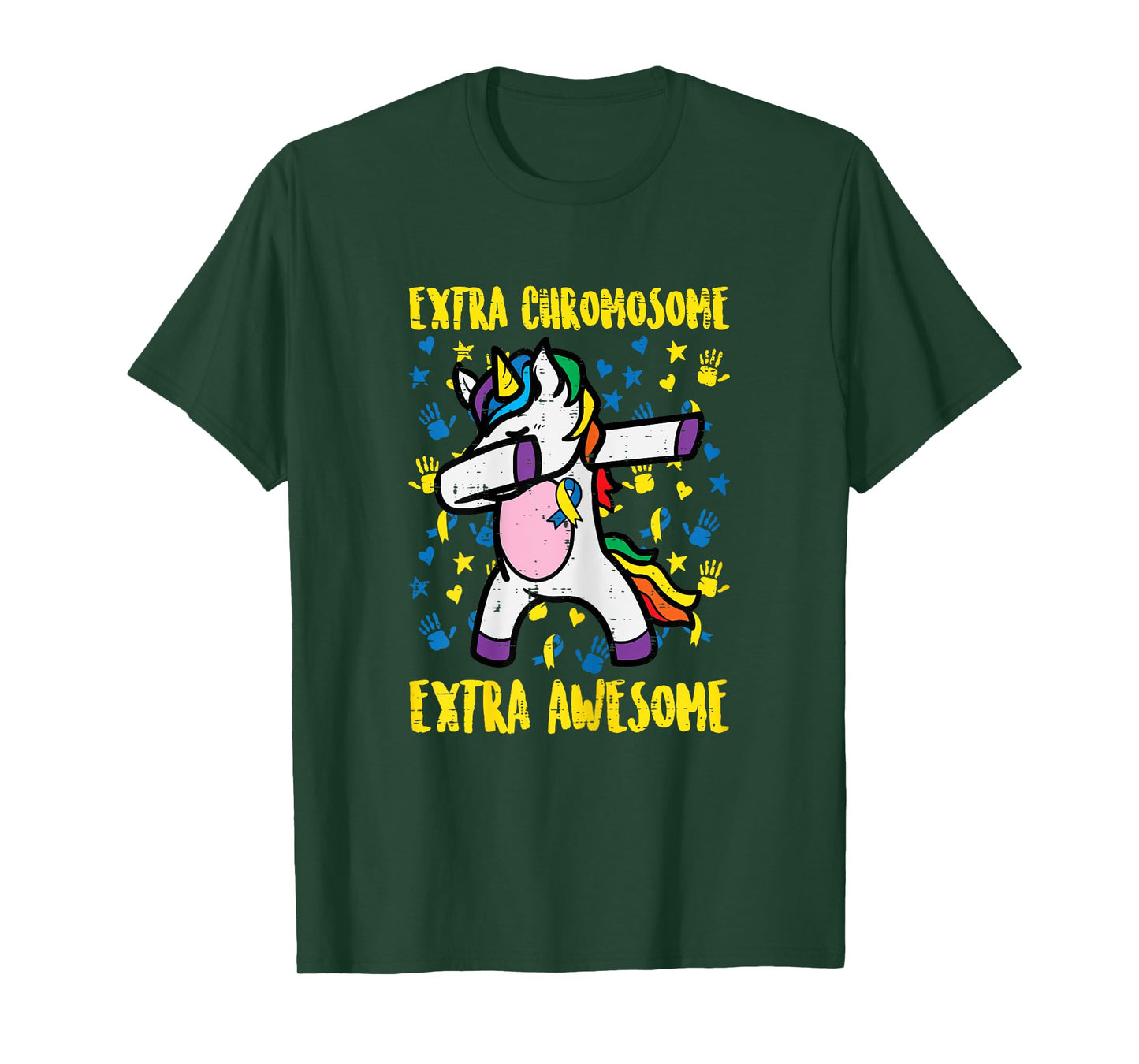 Down Syndrome Unicorn Extra Chromosome Awareness Girls Kids T-Shirt