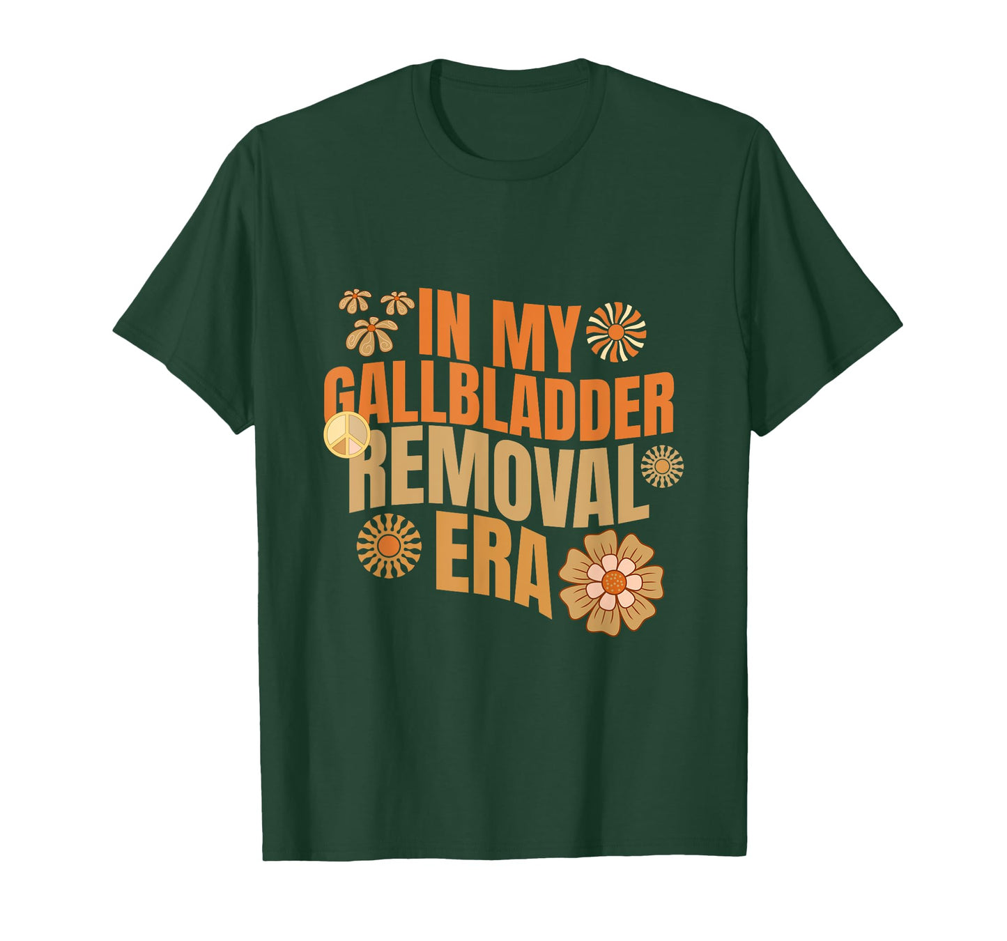 Funny In My Gallbladder Removal Era Groovy Design T-Shirt