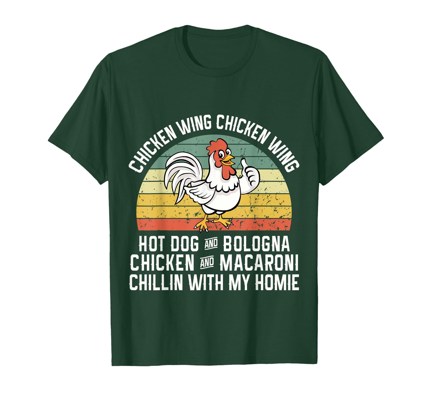 Chicken Wing Chicken Wing Hot Dog Bologna T-Shirt