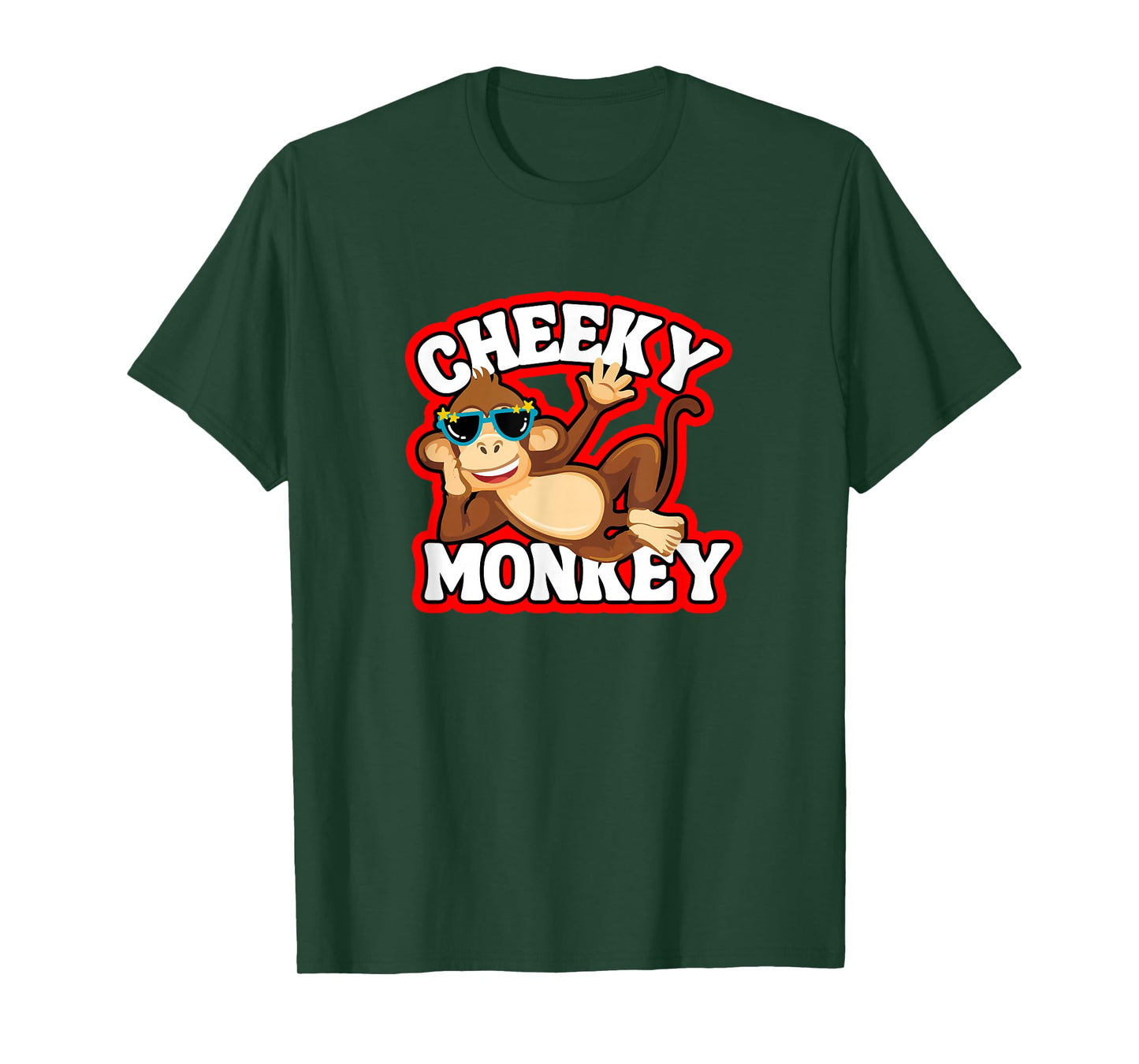 Cheeky Monkey Funny Monkeys Monkies Kids Boys Girls T-Shirt