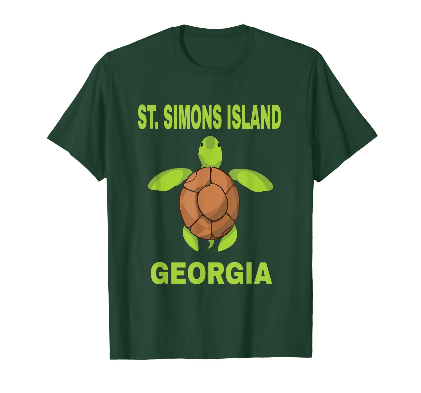 St. Simons Island Family Vacation Georgia Sea Turtle T-Shirt