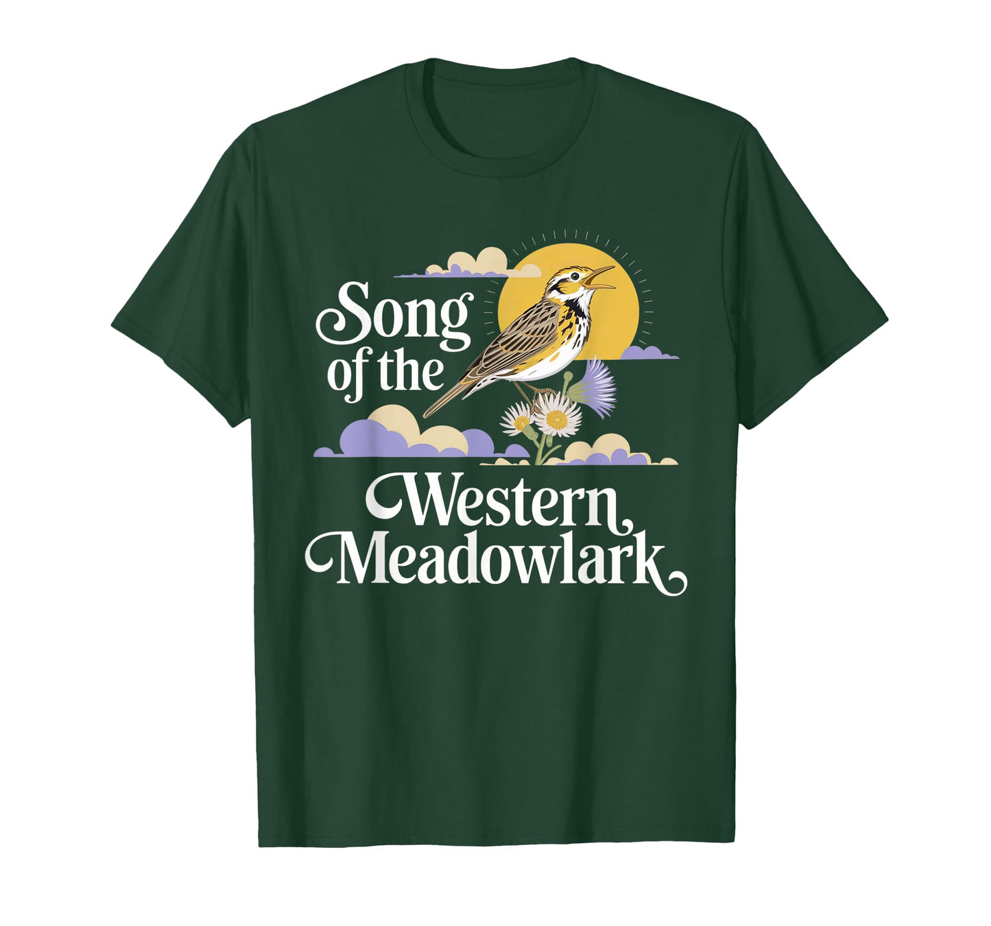 Western Meadowlark – Prairie Songbird Lover Design T-Shirt