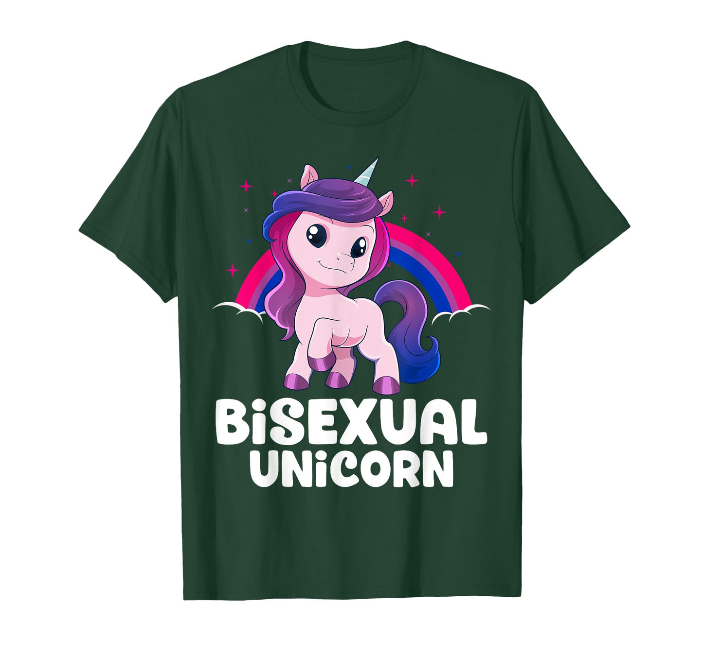 Bisexual Unicorn Bi Pride Flag LGBT Unicorn Pride Month T-Shirt