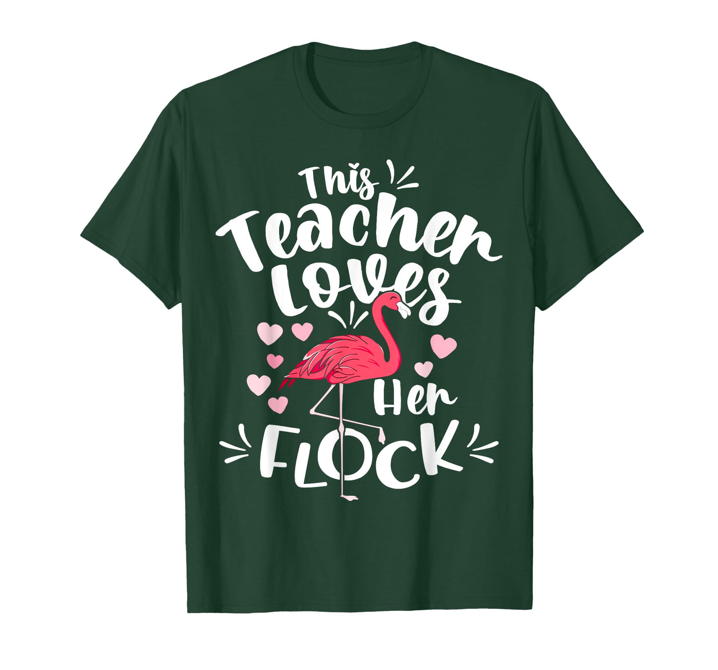 This Assistant Principal Loves Her Flock Flamingo Teacher T-Shirt for Men Women Kids