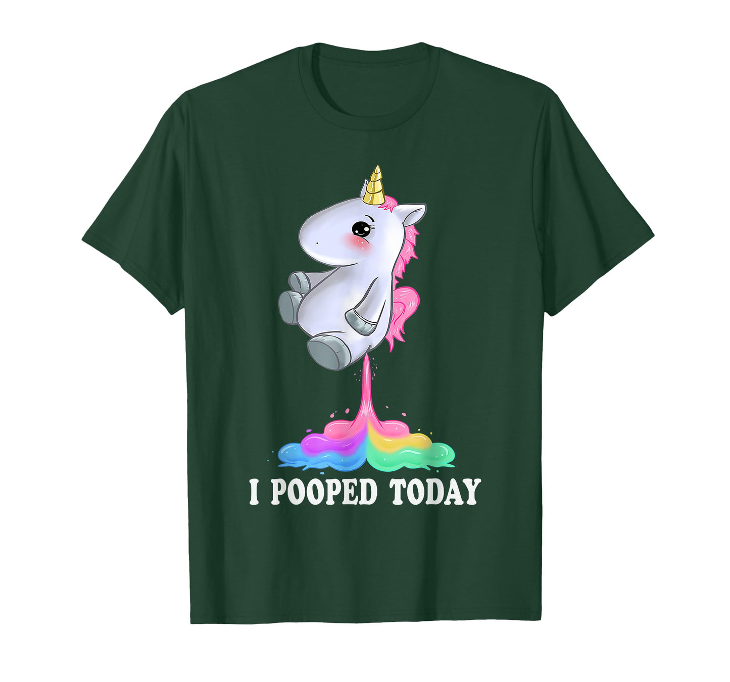 I Pooped Today Shirt With Funny Unicorn Tshirt T-Shirt
