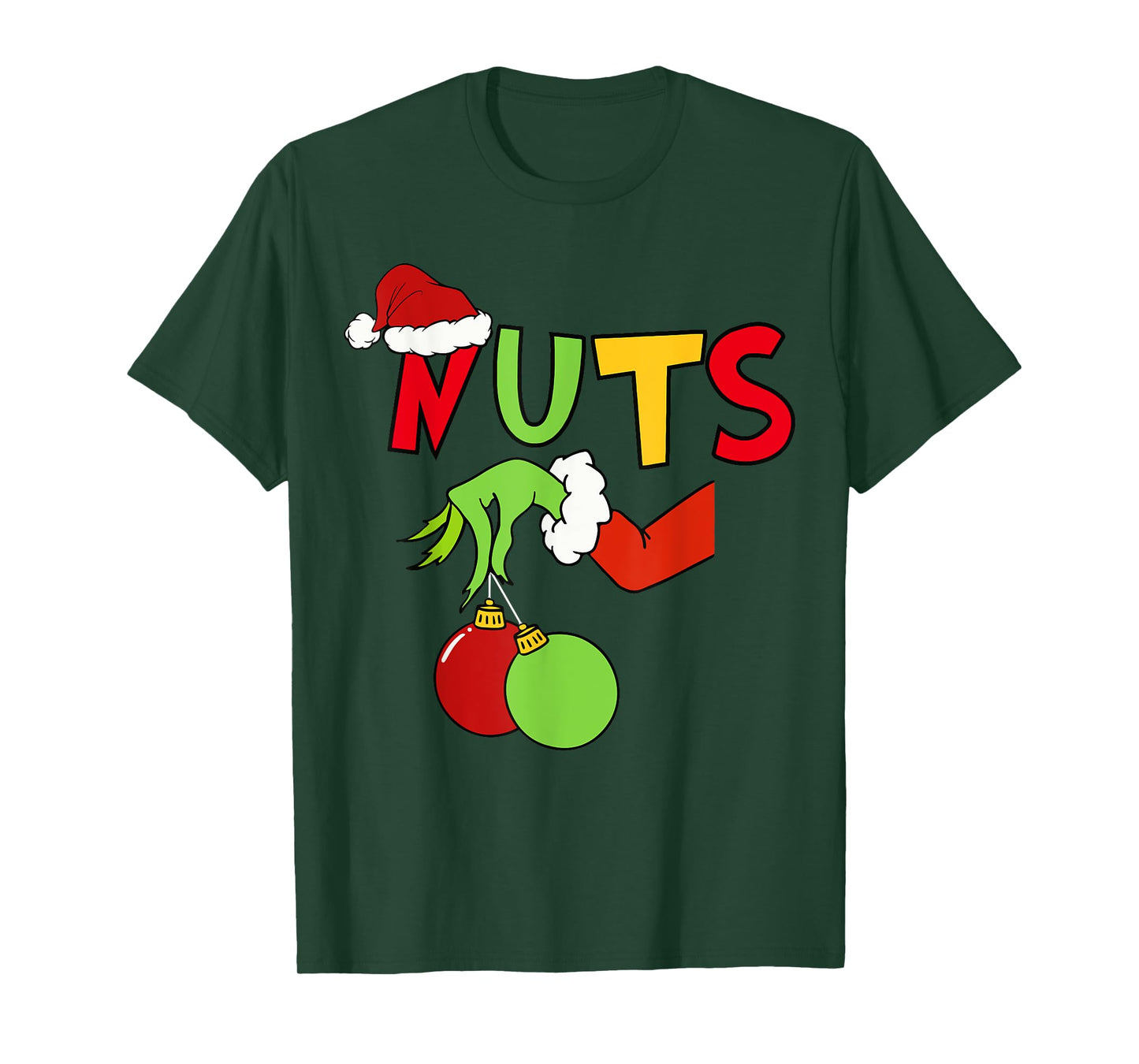 Chest Nuts Merry Christmas Shirt Xmas Matching Couples Men T-Shirt