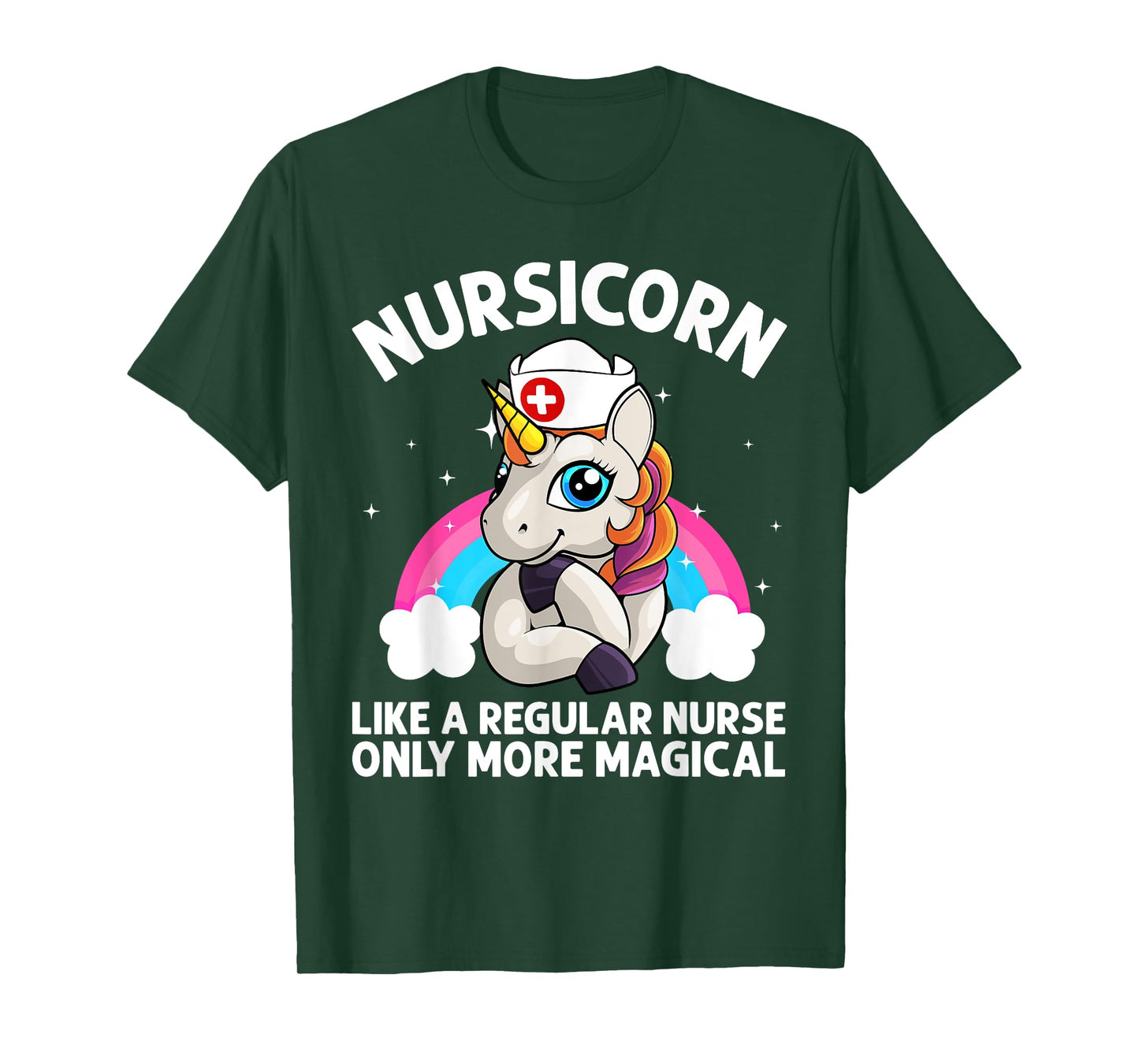 Cool Nurse For Men Women Unicorn Medical Nurses RN Nursing T-Shirt