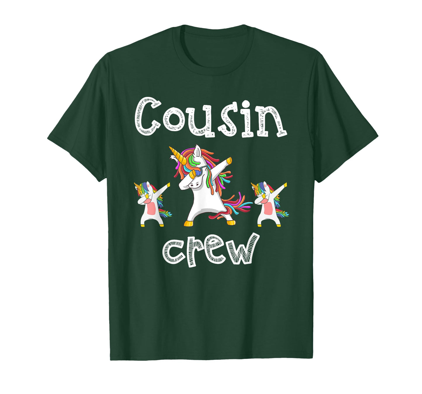 Cousin Crew Unicorn Dabbing Toddler Girls Boys Squad Family T-Shirt