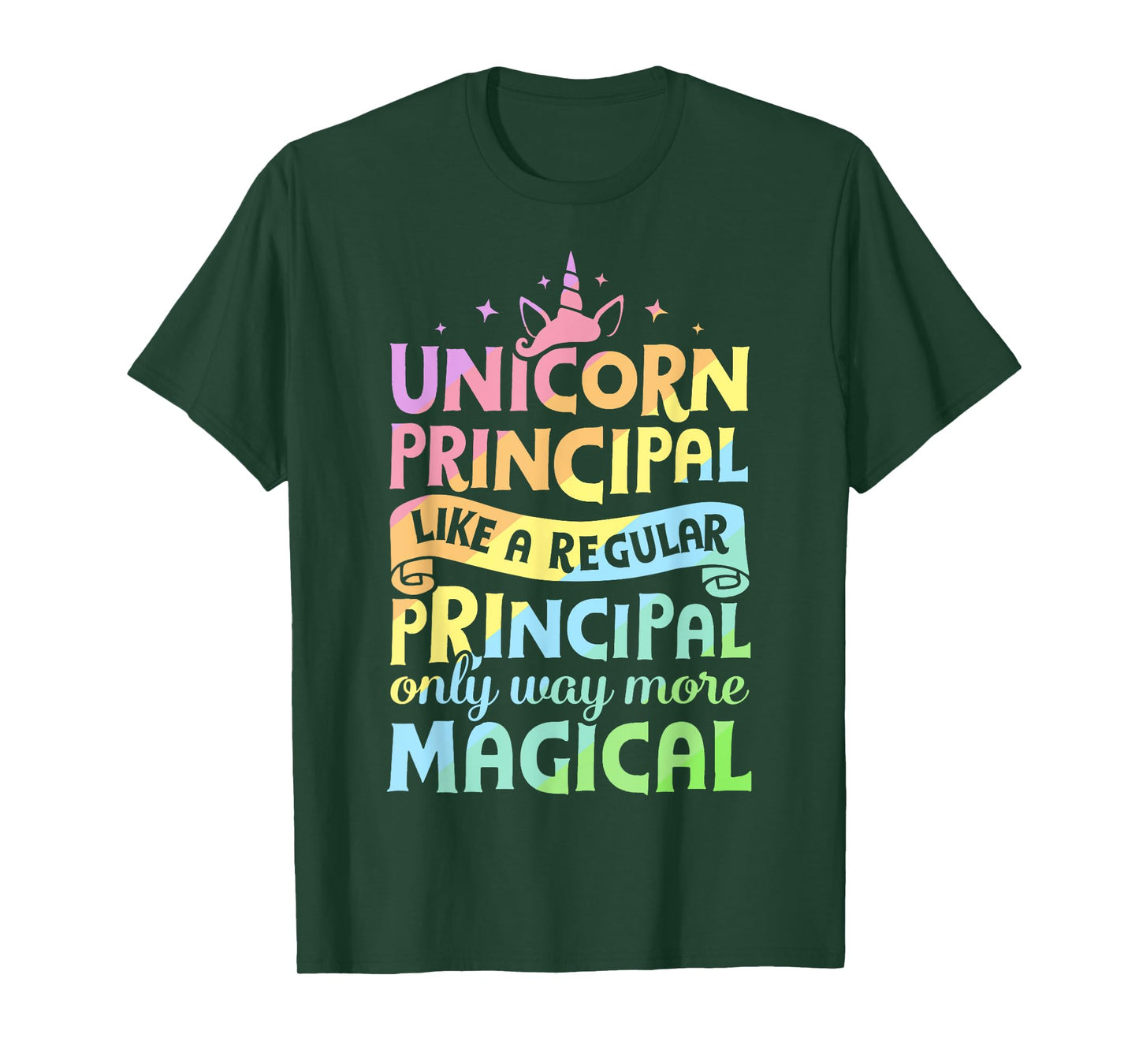 Unicorn Principal Back To School Teacher Appreciation Gifts T-Shirt