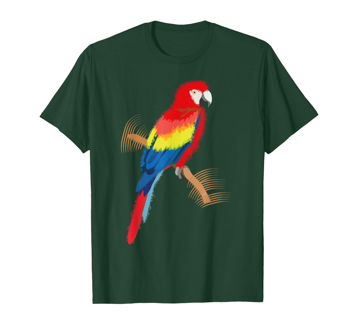 Parrot Scarlet Macaw Colourful T-Shirt