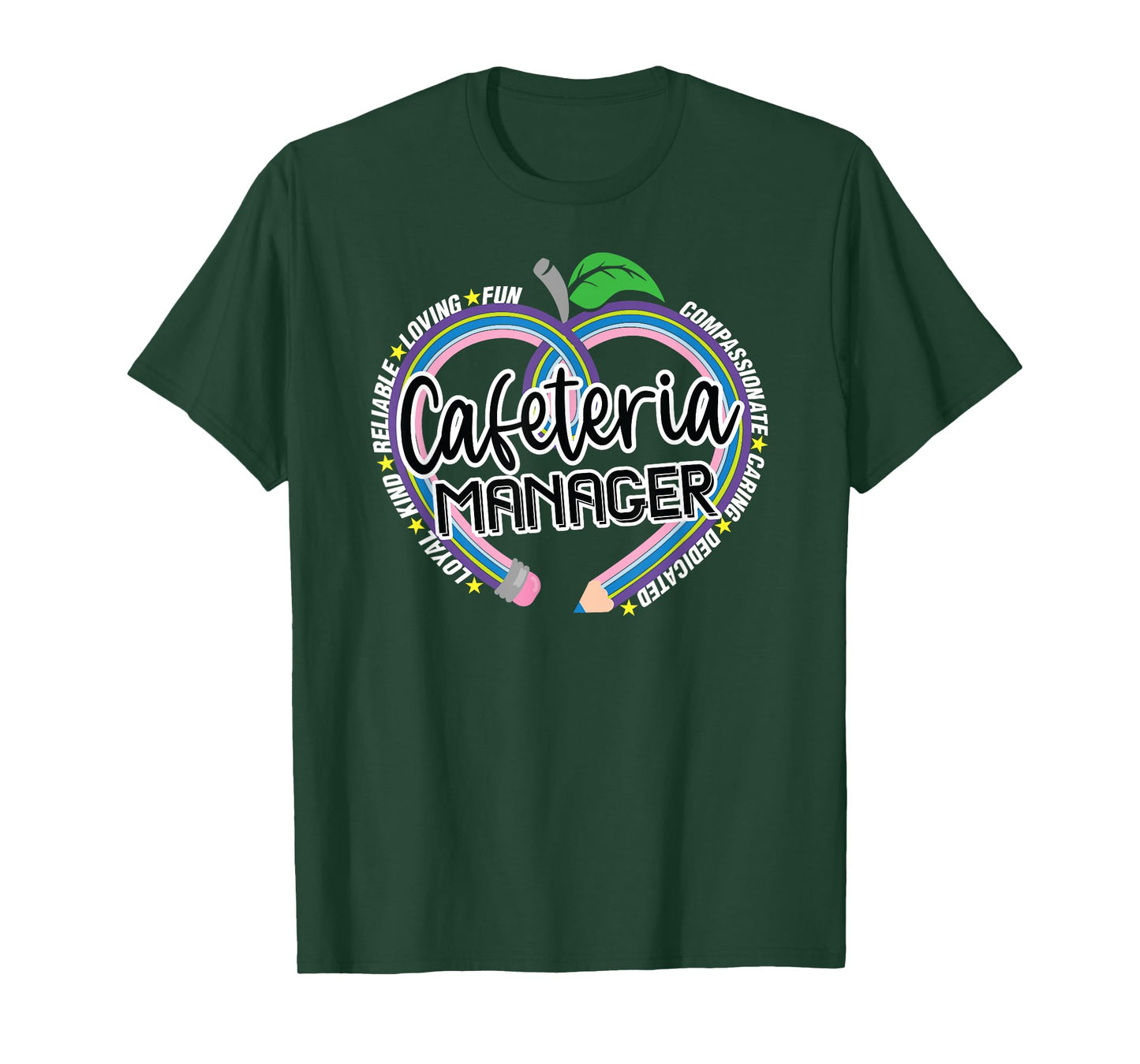 Cafeteria Manager School Lunch Lady Hero Team Food Services T-Shirt