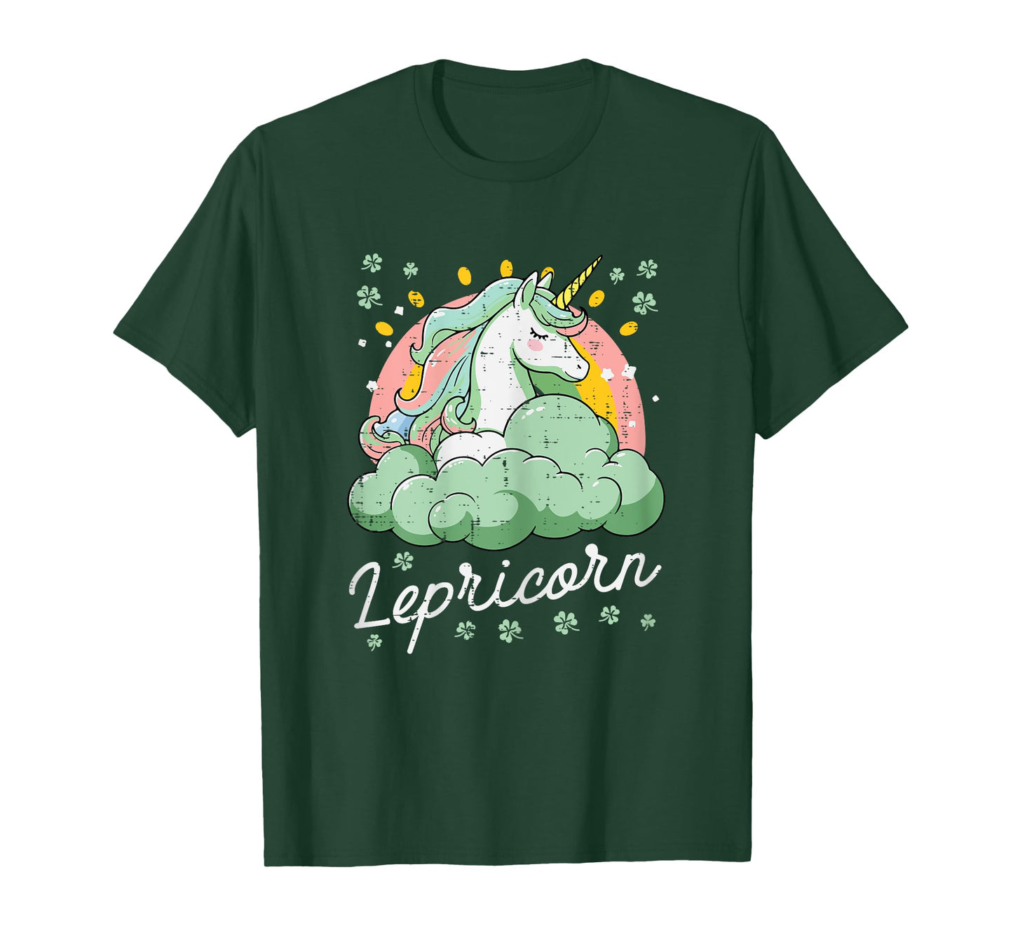 St Patricks Day Lepricorn Unicorn Saint Paddys Toddler Girls T-Shirt