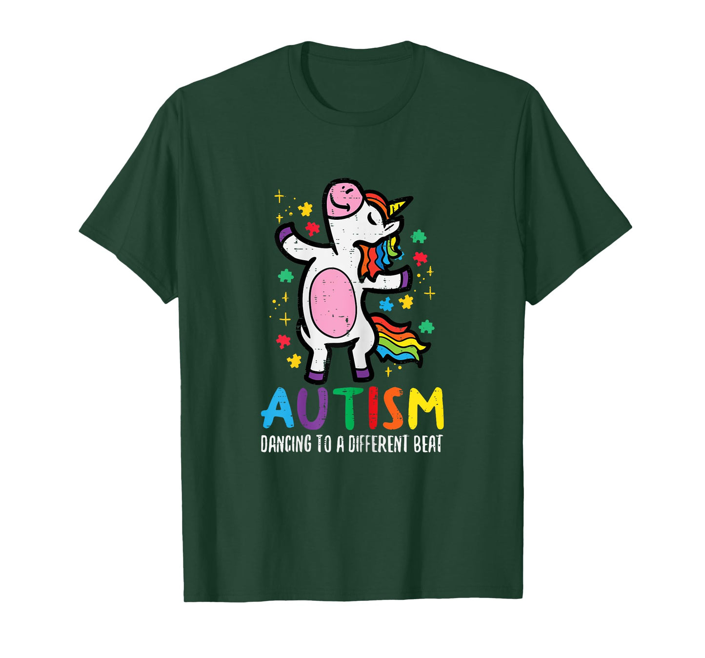 Autism Awareness Uncicorn Dancing Different Beat Girls Kids T-Shirt