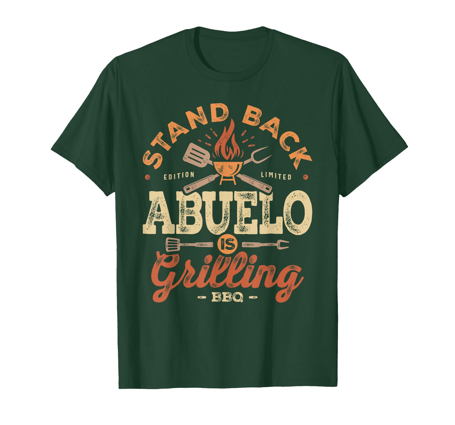 Stand Back Abuelo Is Grillin' Funny BBQ Grilling Abuelo T-Shirt