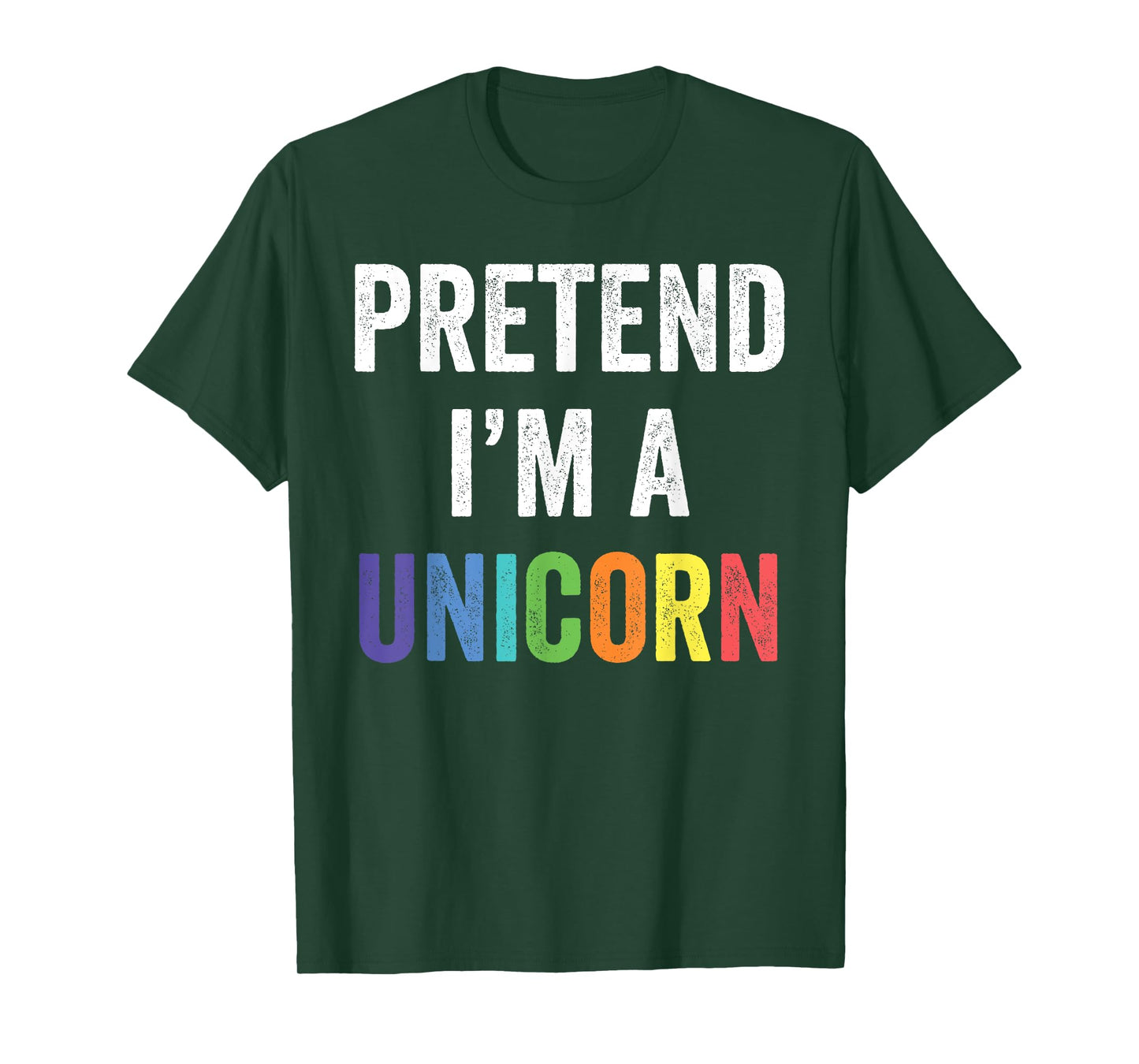 Pretend I'm A Unicorn Funny Lazy Halloween Costume Gift T-Shirt