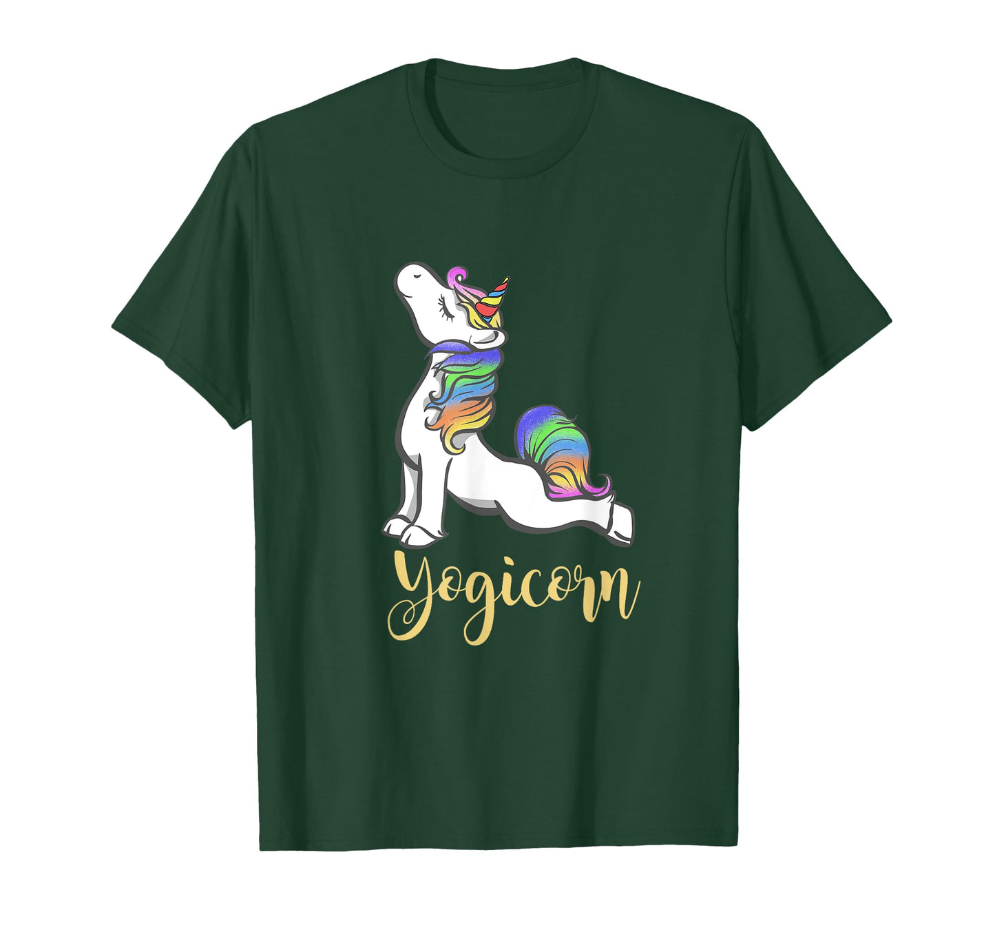 Women Yogicorn Unicorn Yoga T-Shirt T-Shirt