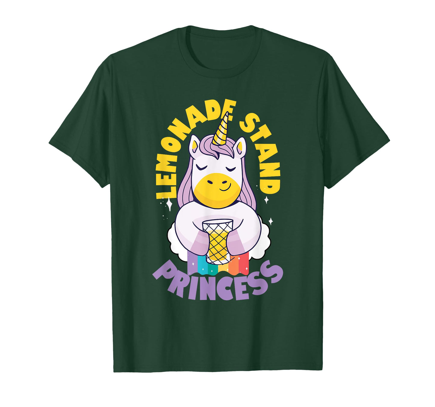 Lemonade Stand Princess Entrepreneur Kids - Unicorn T-Shirt